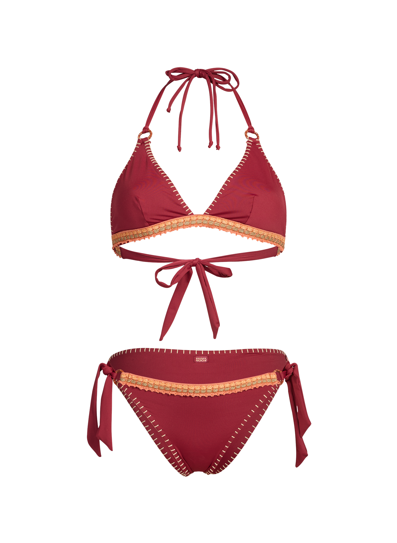 Maillot deux pièces Wakomadia Solan BANANA MOON Rouge