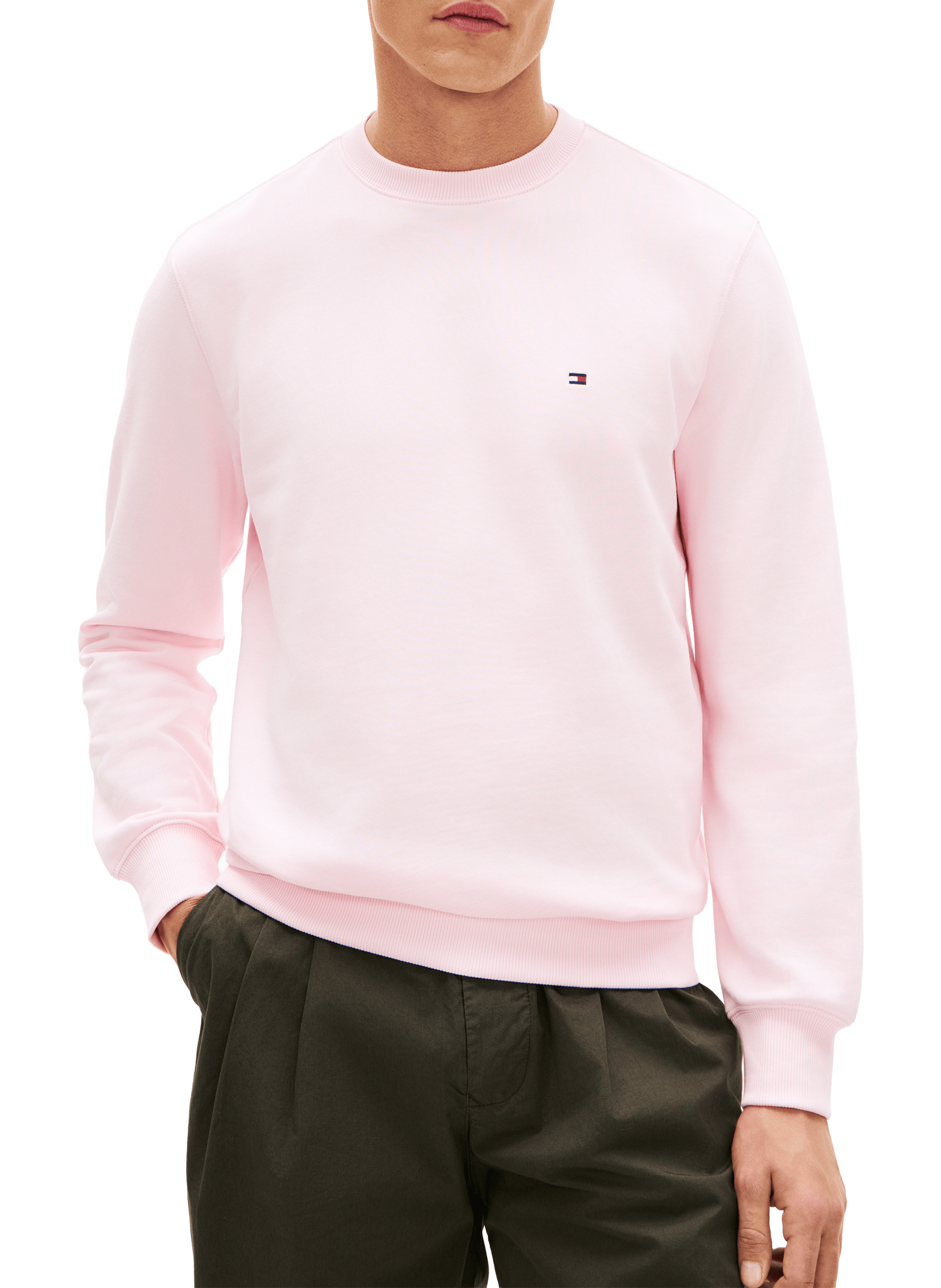 Sweatshirt en coton TOMMY HILFIGER Rose