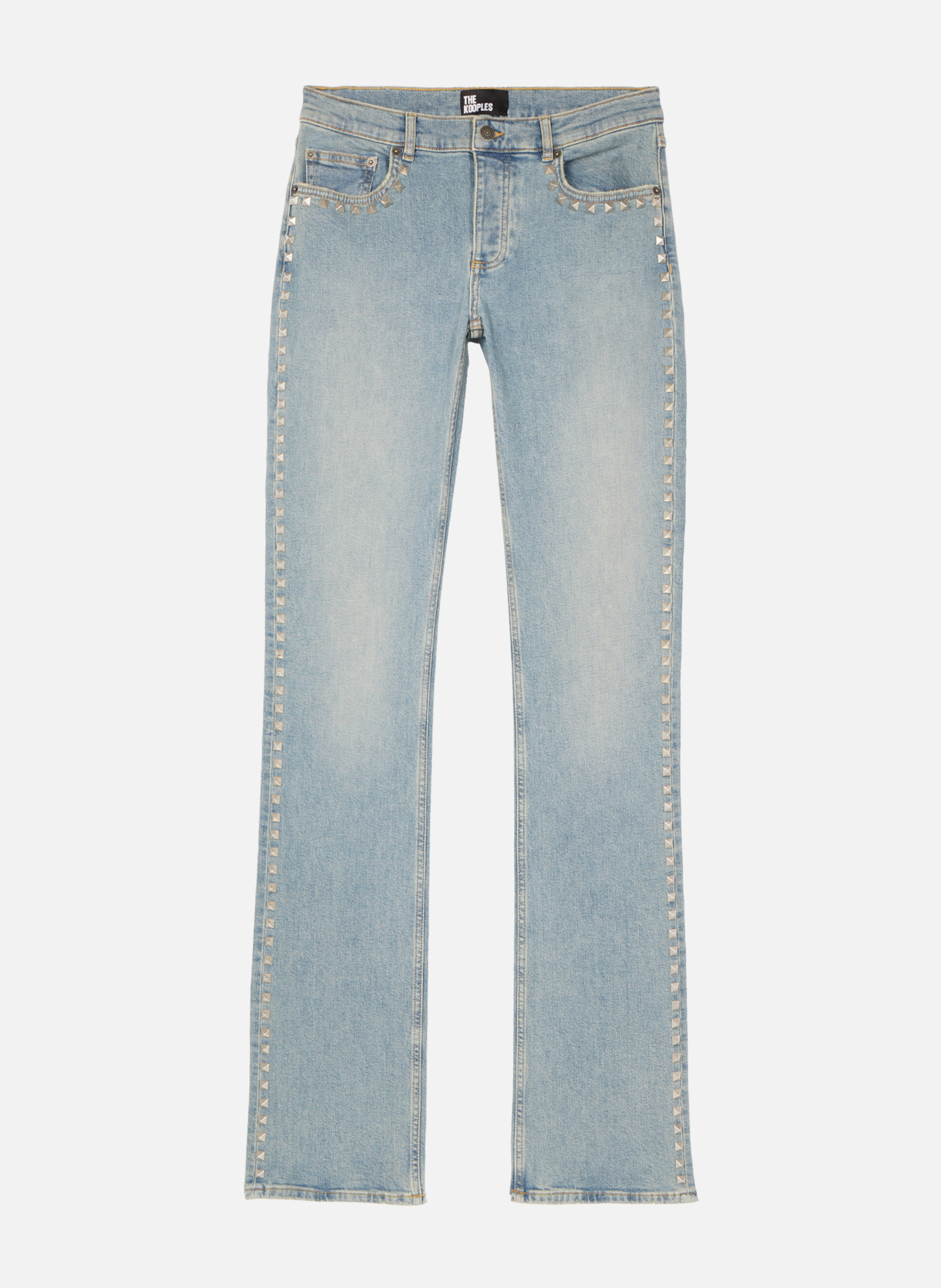 Jean slim long avec studs THE KOOPLES Bleu