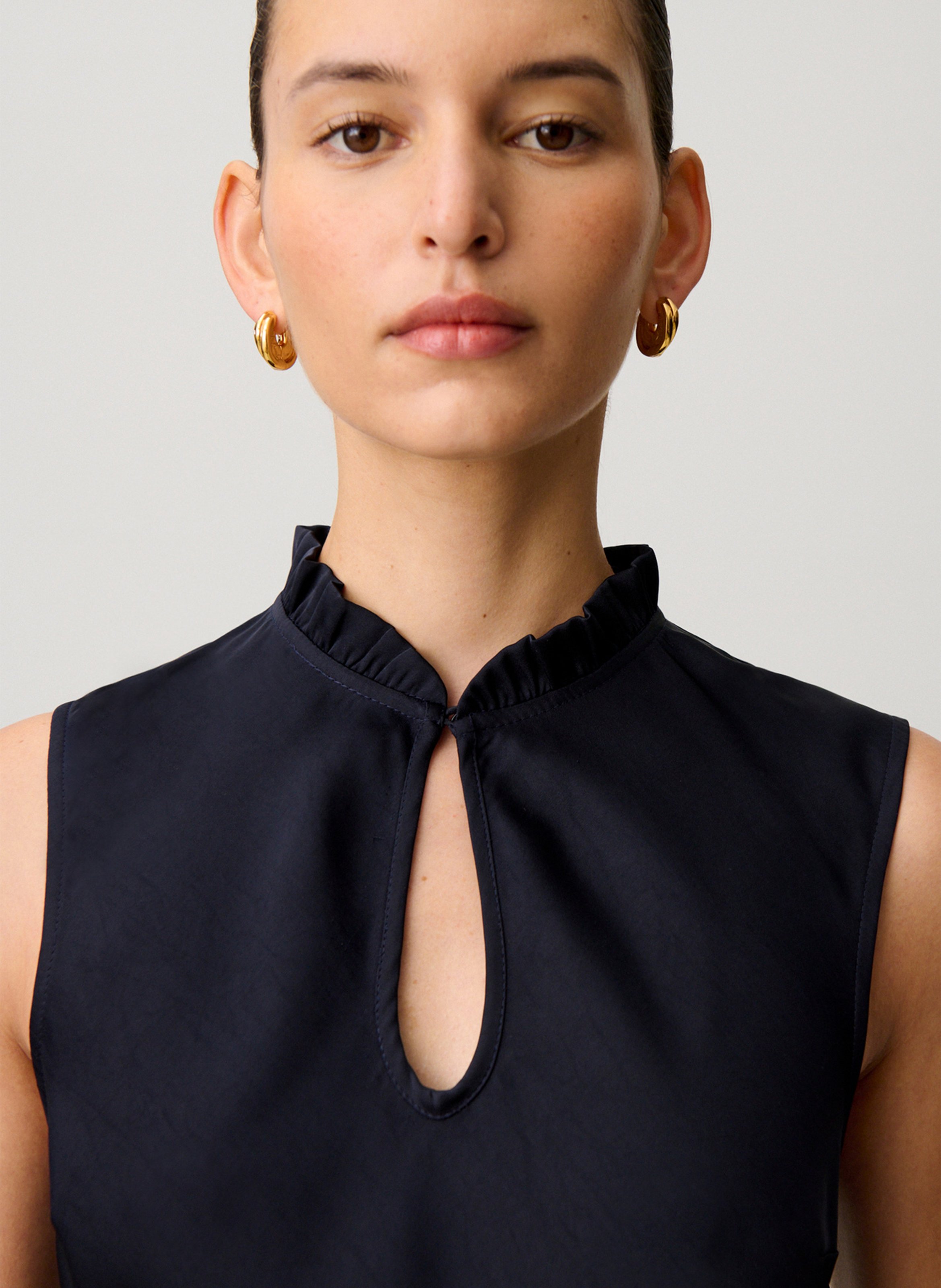 Robe longue col rond CLAUDIE PIERLOT Bleu