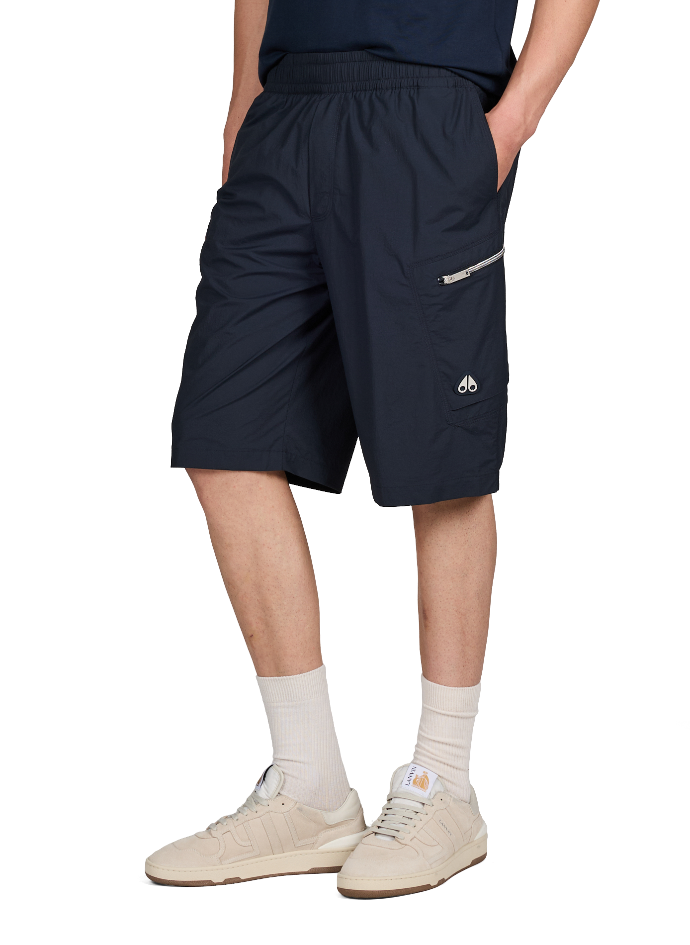 Short taille élastique avec poches zippées MOOSE KNUCKLES Bleu