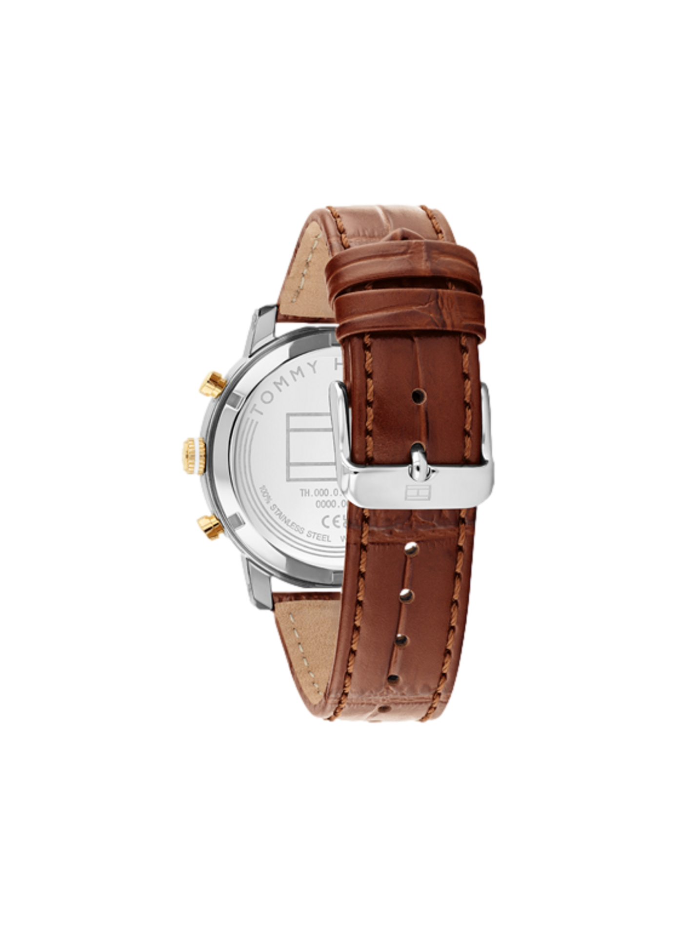 Montre quartz Th-Oxford en cuir de veau TOMMY HILFIGER MONTRES Marron