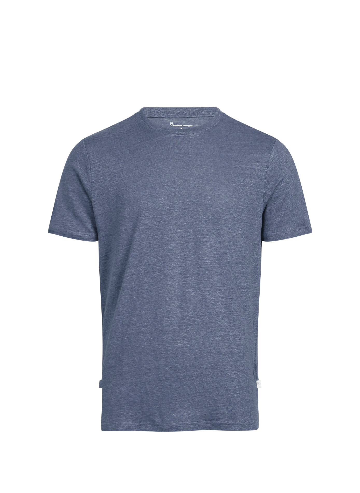 Straight linen t-shirt KNOWLEDGE COTTON Blue