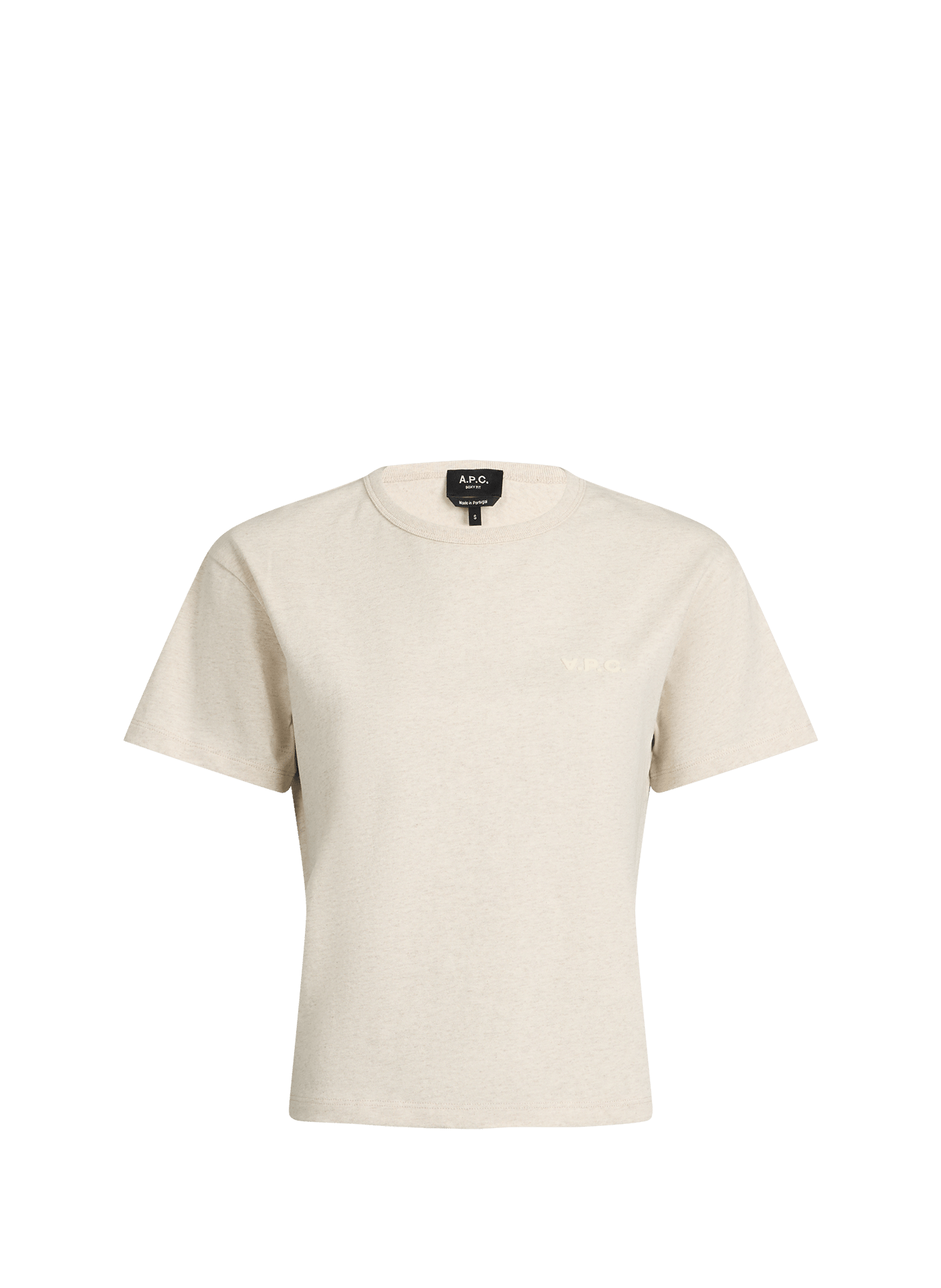 Classic Cotton T-Shirt A.P.C. Beige