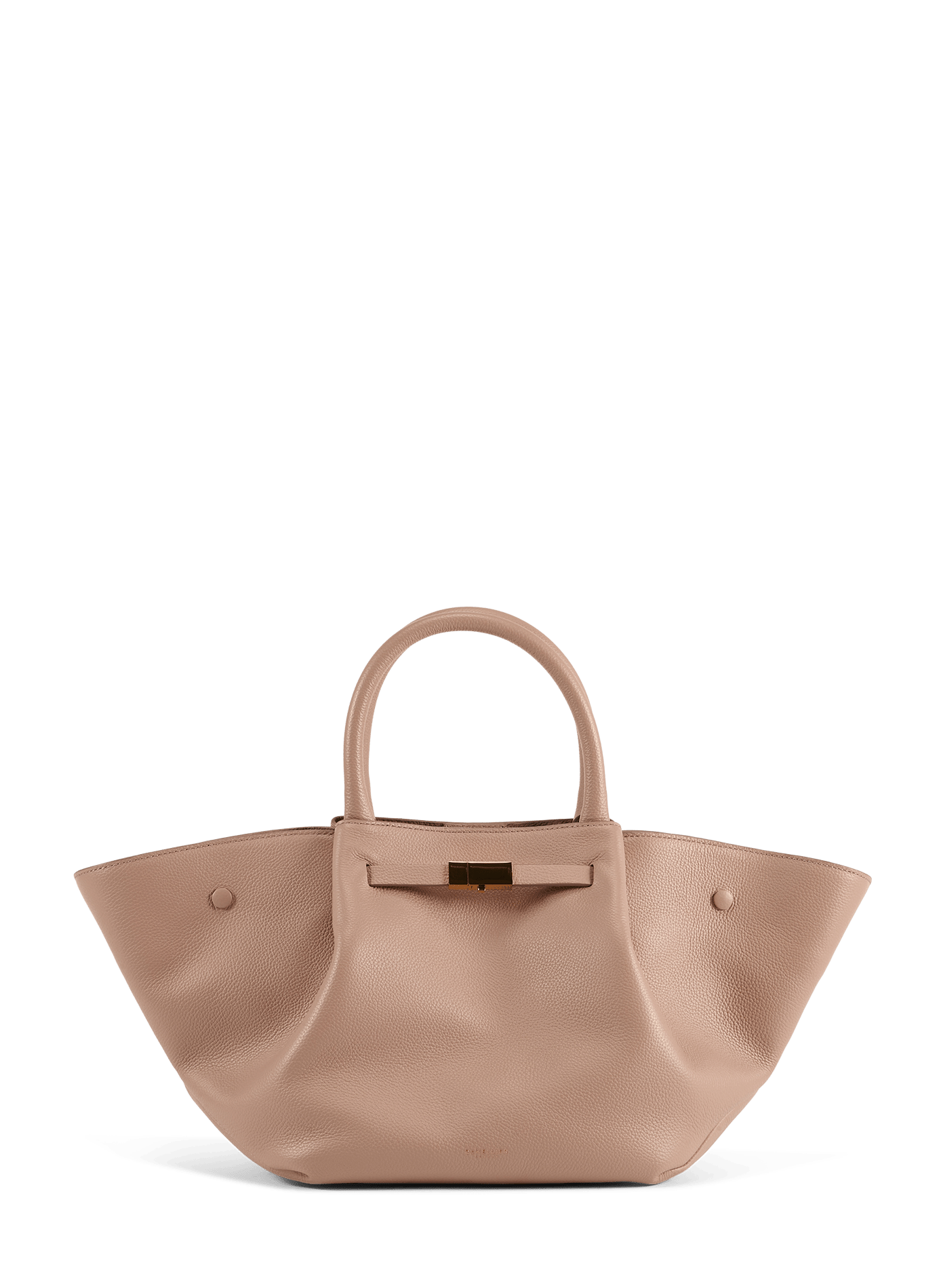 Gestreifter Ledertasche DEMELLIER LONDON Braun