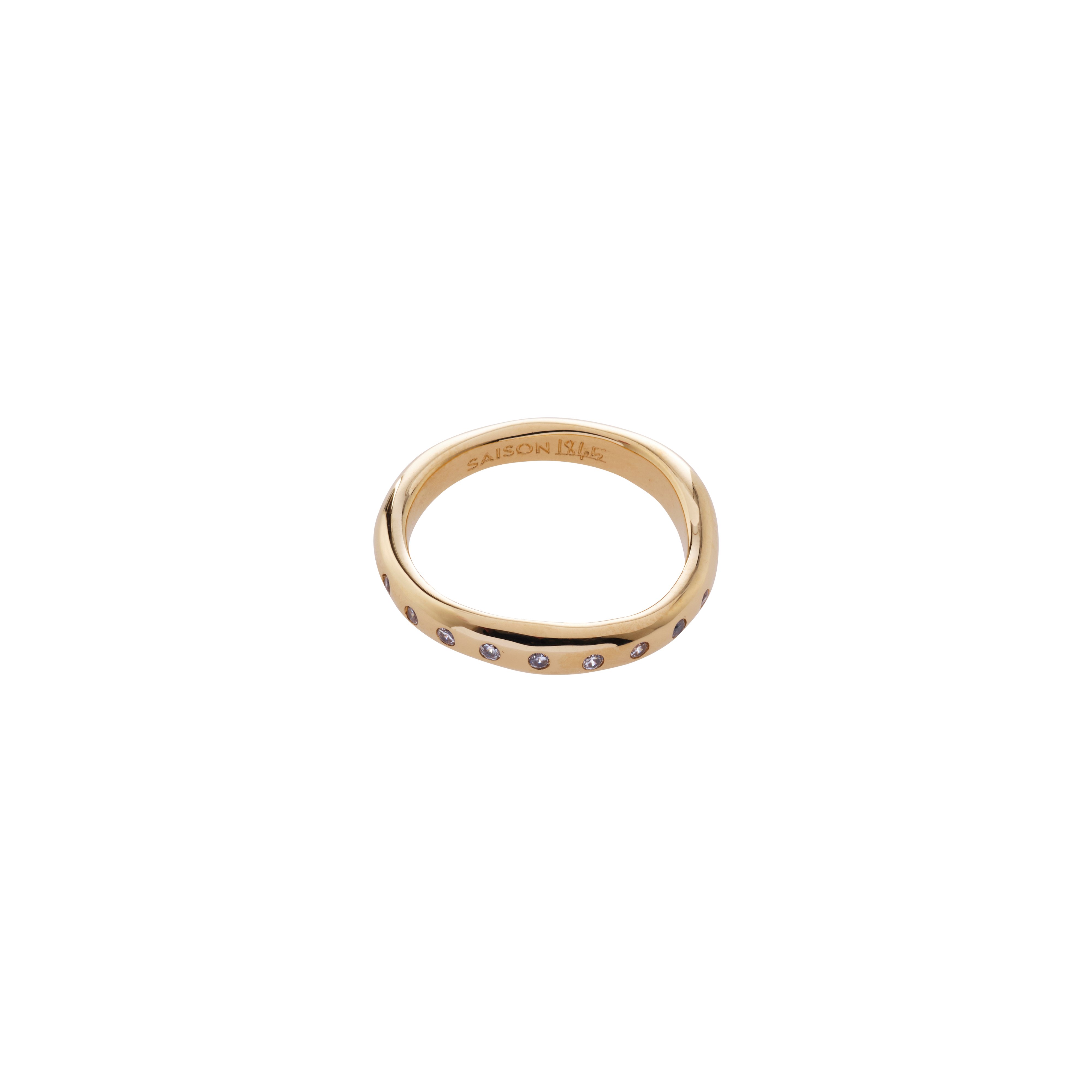 Rhinestone ring SAISON 1865 Golden