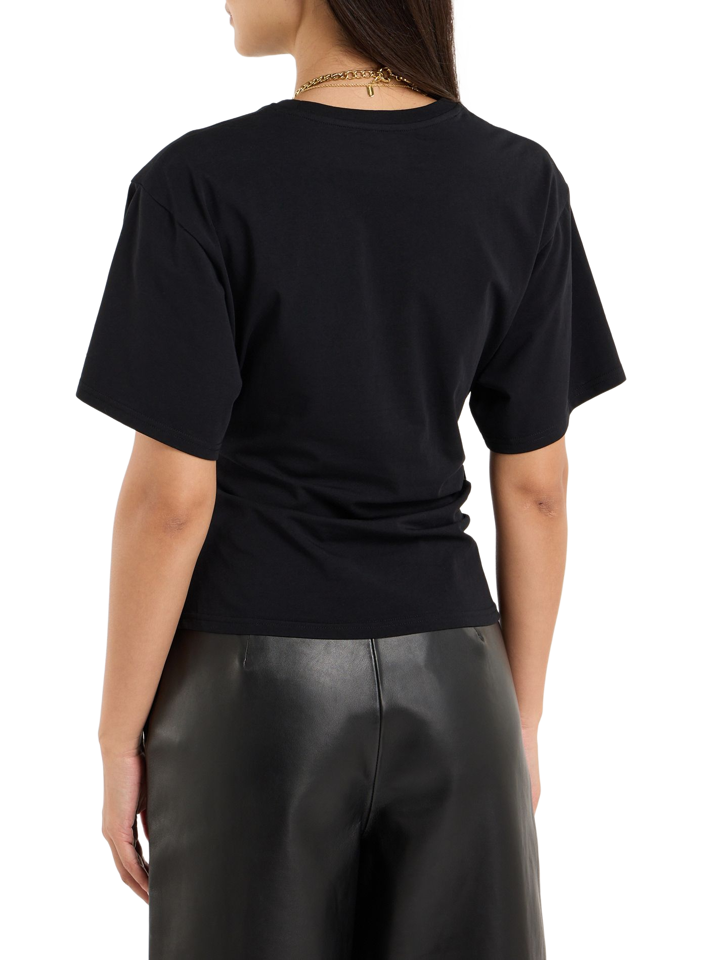 Fitted Beek top in blended cotton SAISON 1865 Black