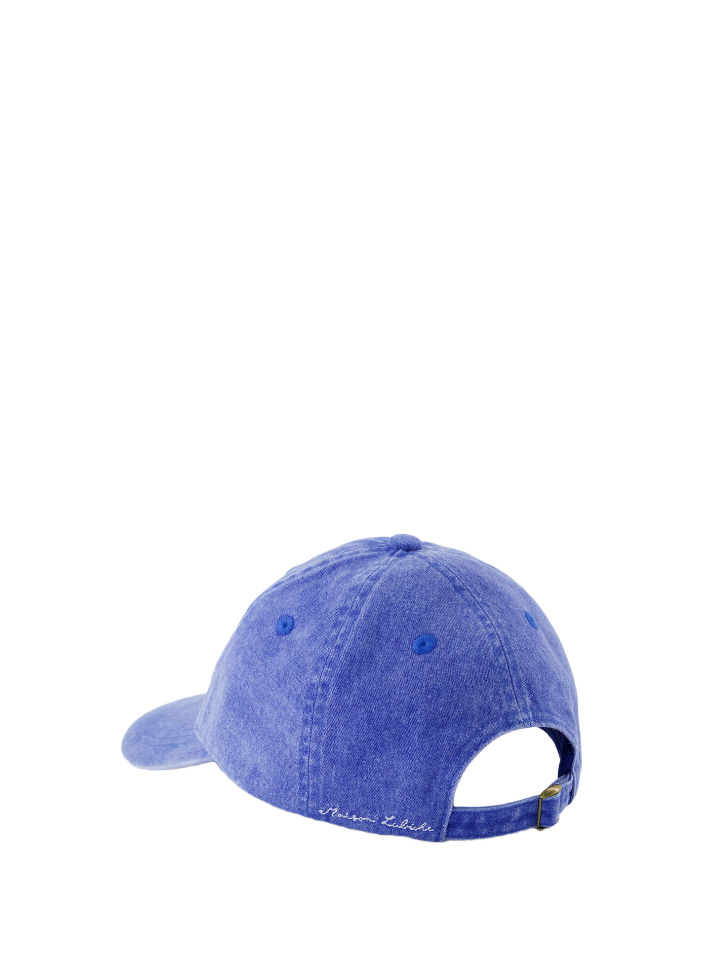 Cotton embroidered cap MAISON LABICHE Blue