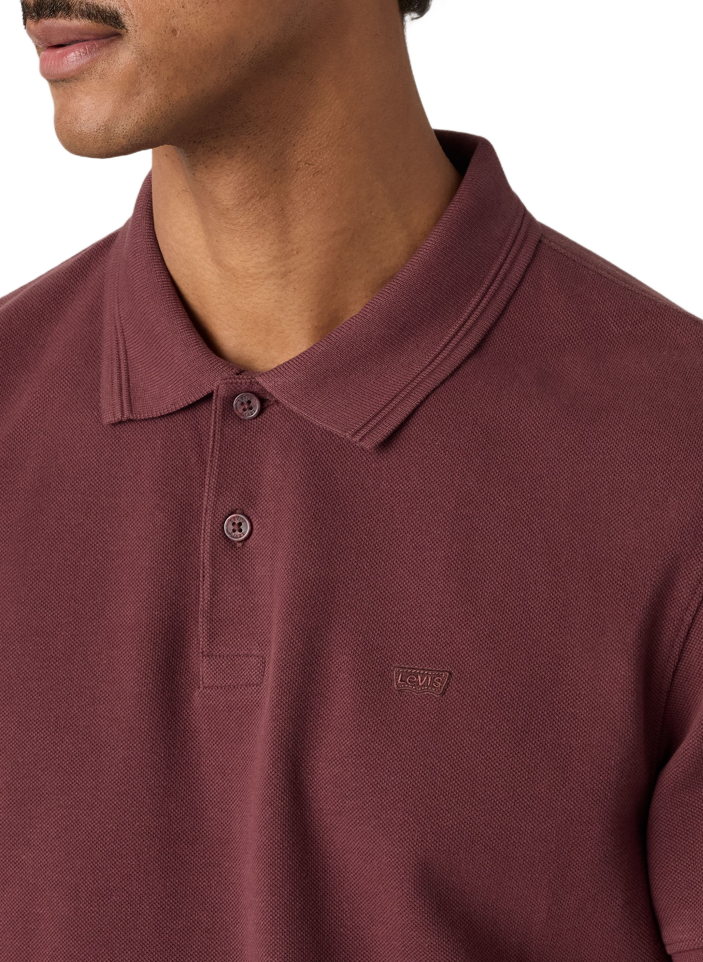 Straight cotton polo shirt LEVI'S Red