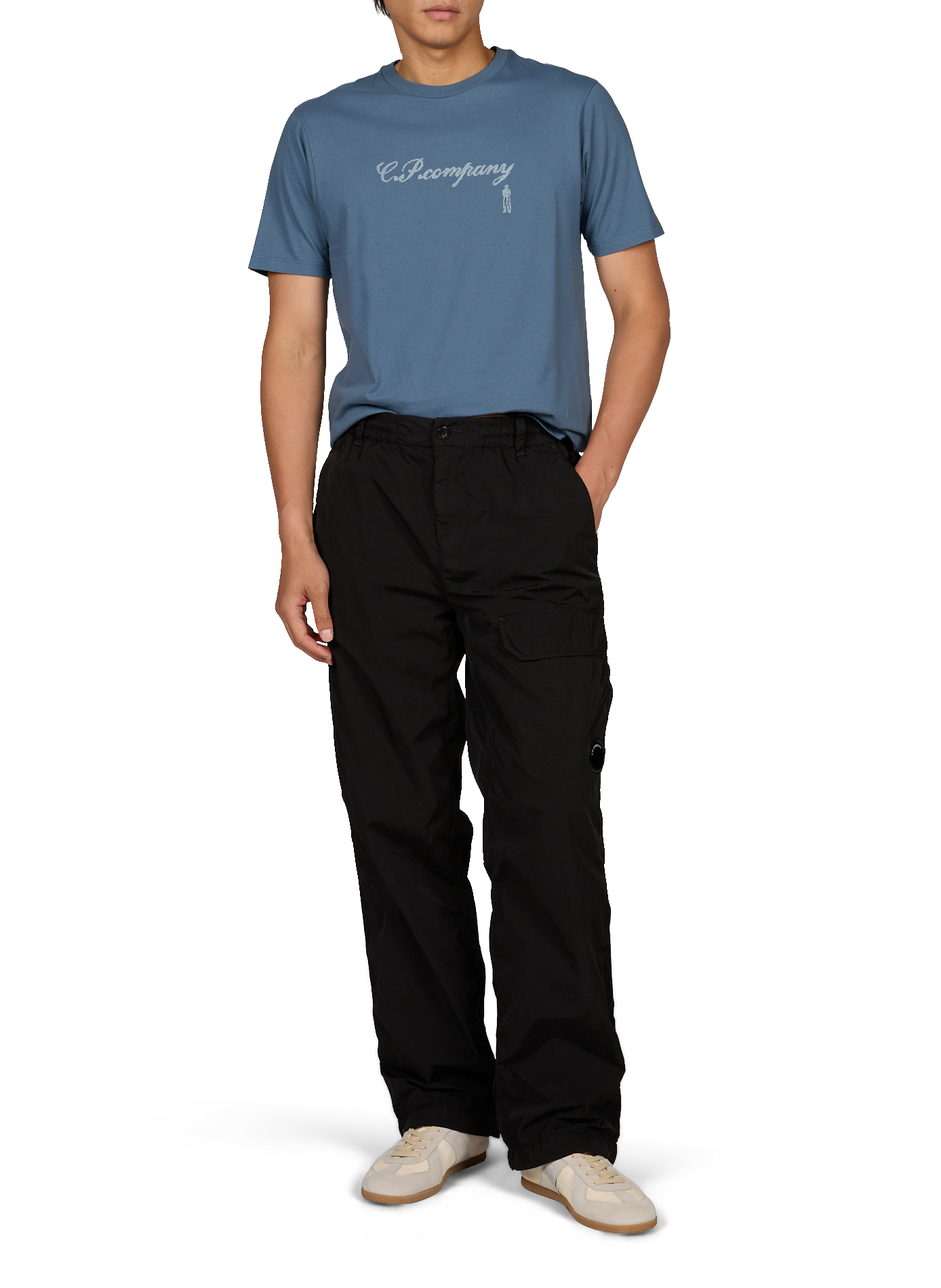 Pantalon cargo Chrome-R CP COMPANY Noir