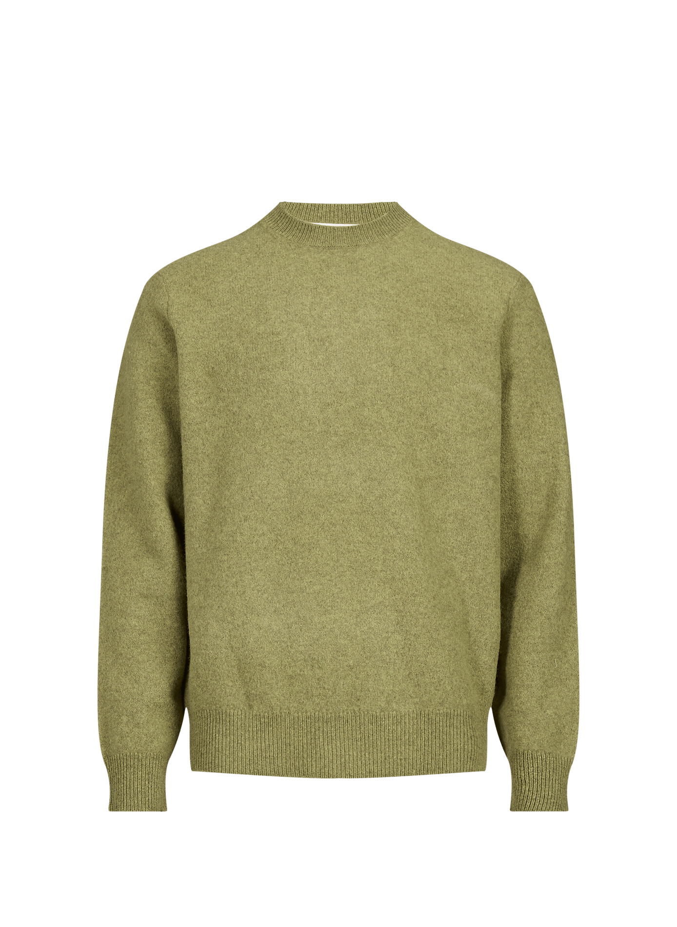 Rundhalsausschnitt-Pullover aus Merinowolle ANNARR Grun