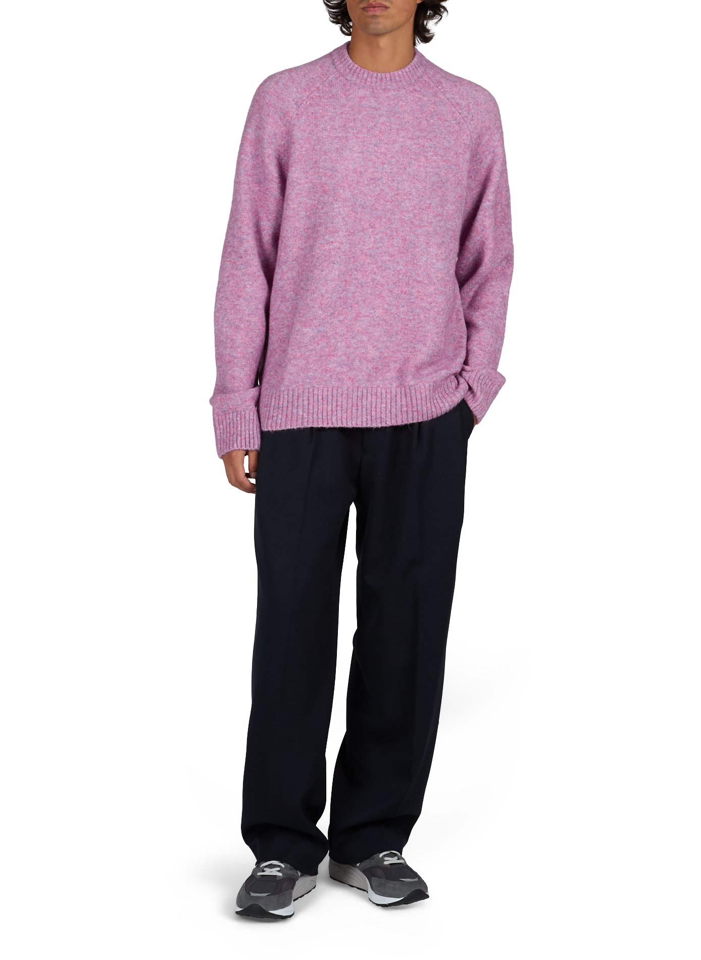 Straight-cut wool-blend trousers NN.07 Blue