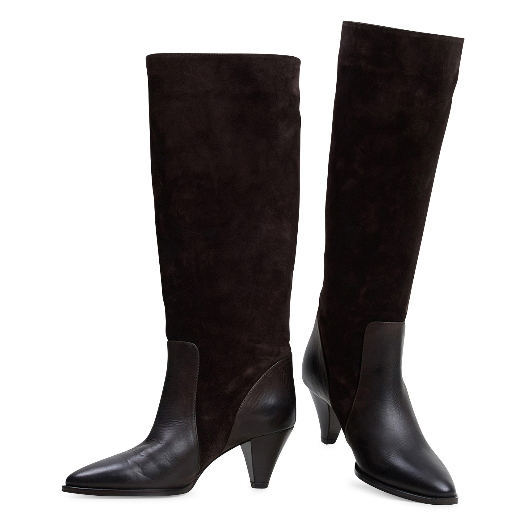 Bottes en cuir leonore JONAK Marron