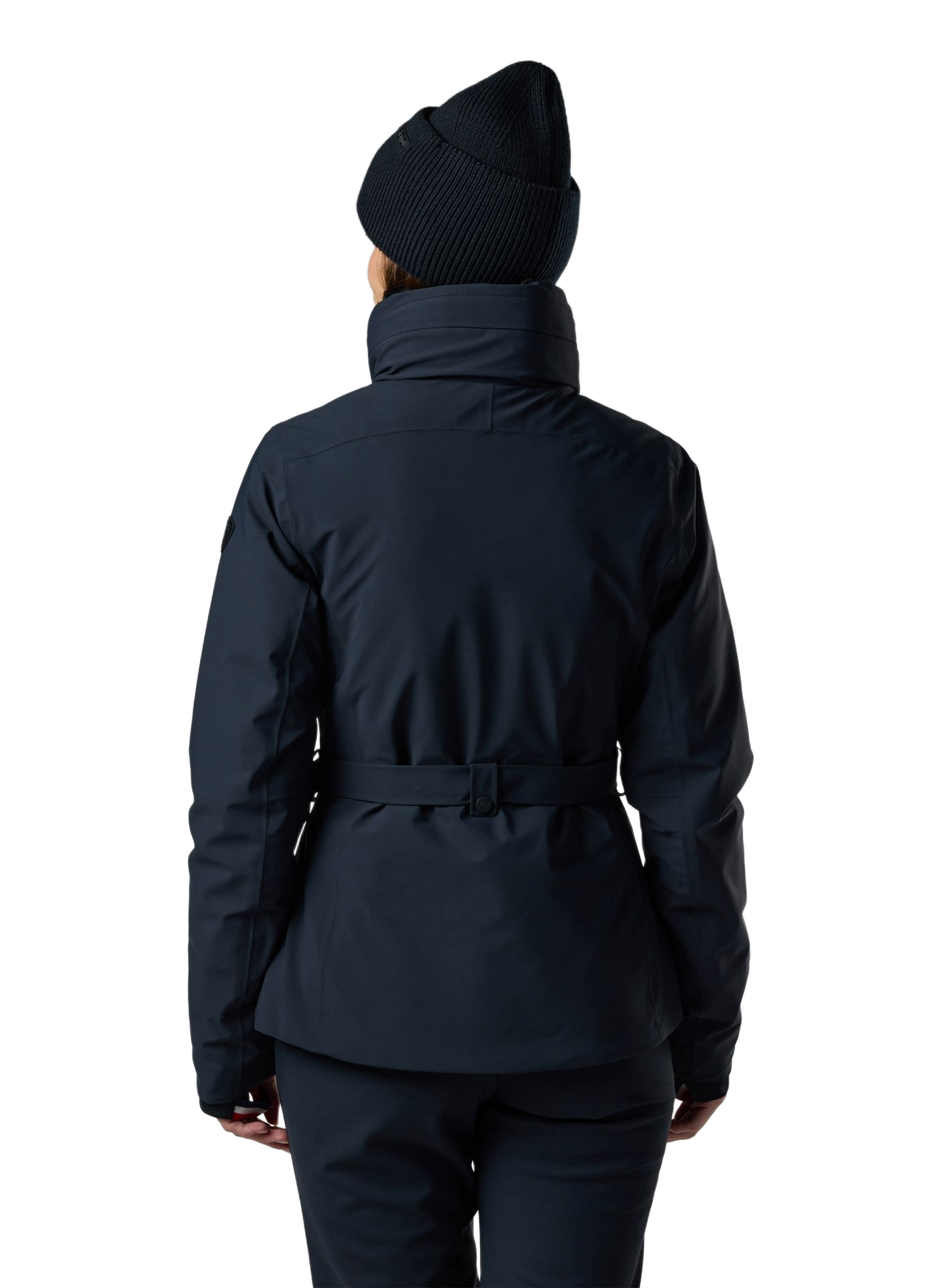 Snowdazzle ski jacket with a belted stand collar ROSSIGNOL Black