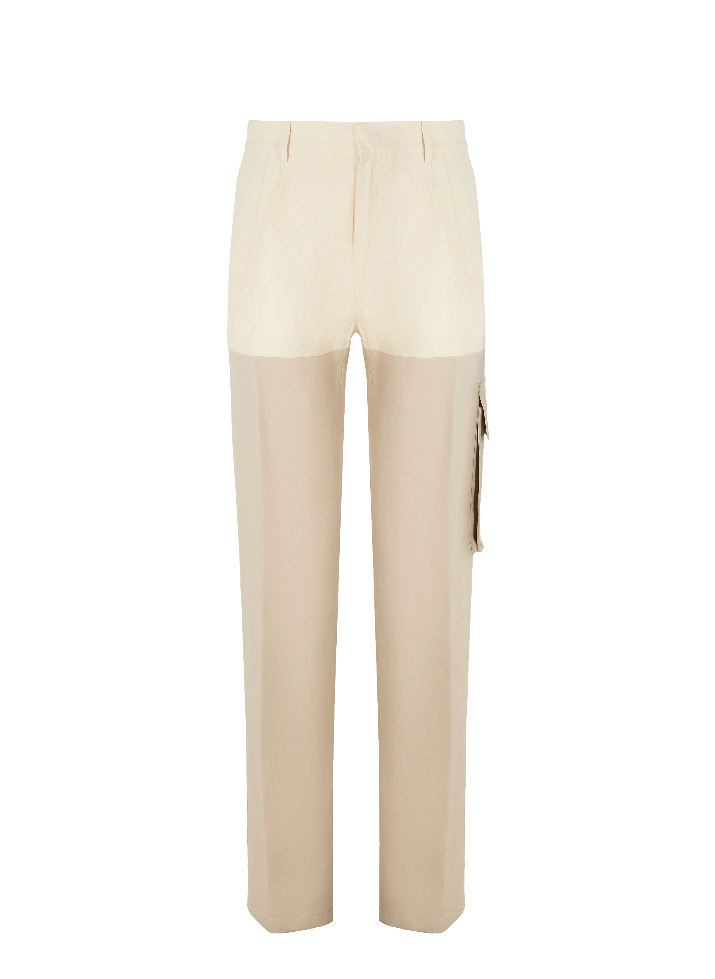 Pantalon droite au bloc de couleur