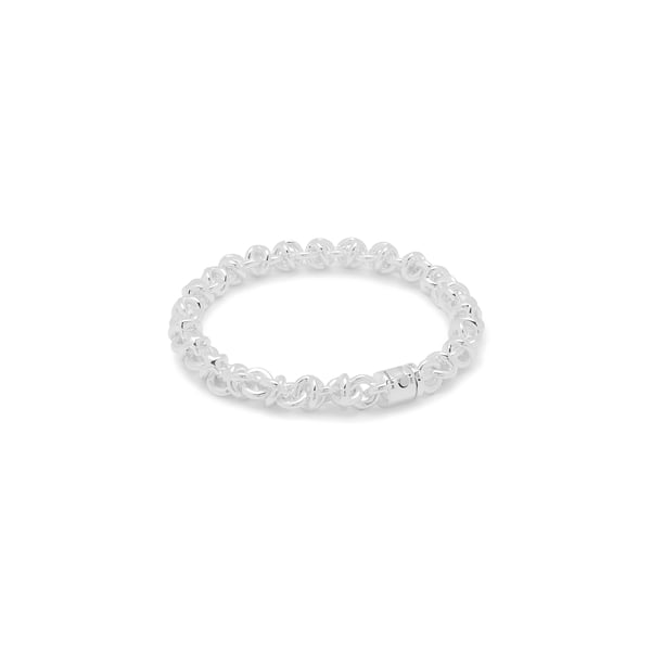 Bracelet entrelacs le 29g en argent lisse poli