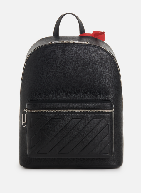 Leather backpack BlackOFF-WHITE 