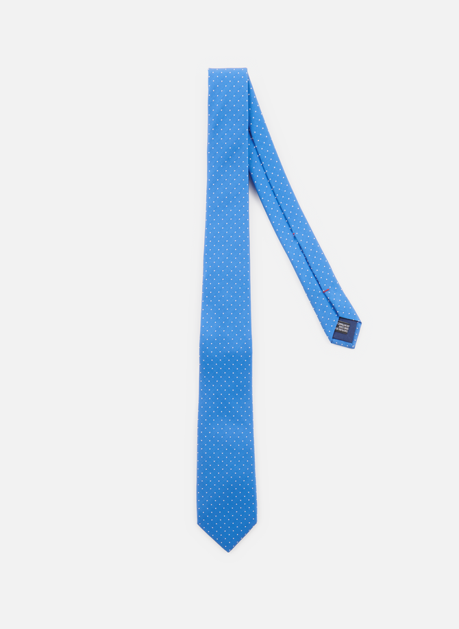 Polka dot printed silk tie ATELIER F&B