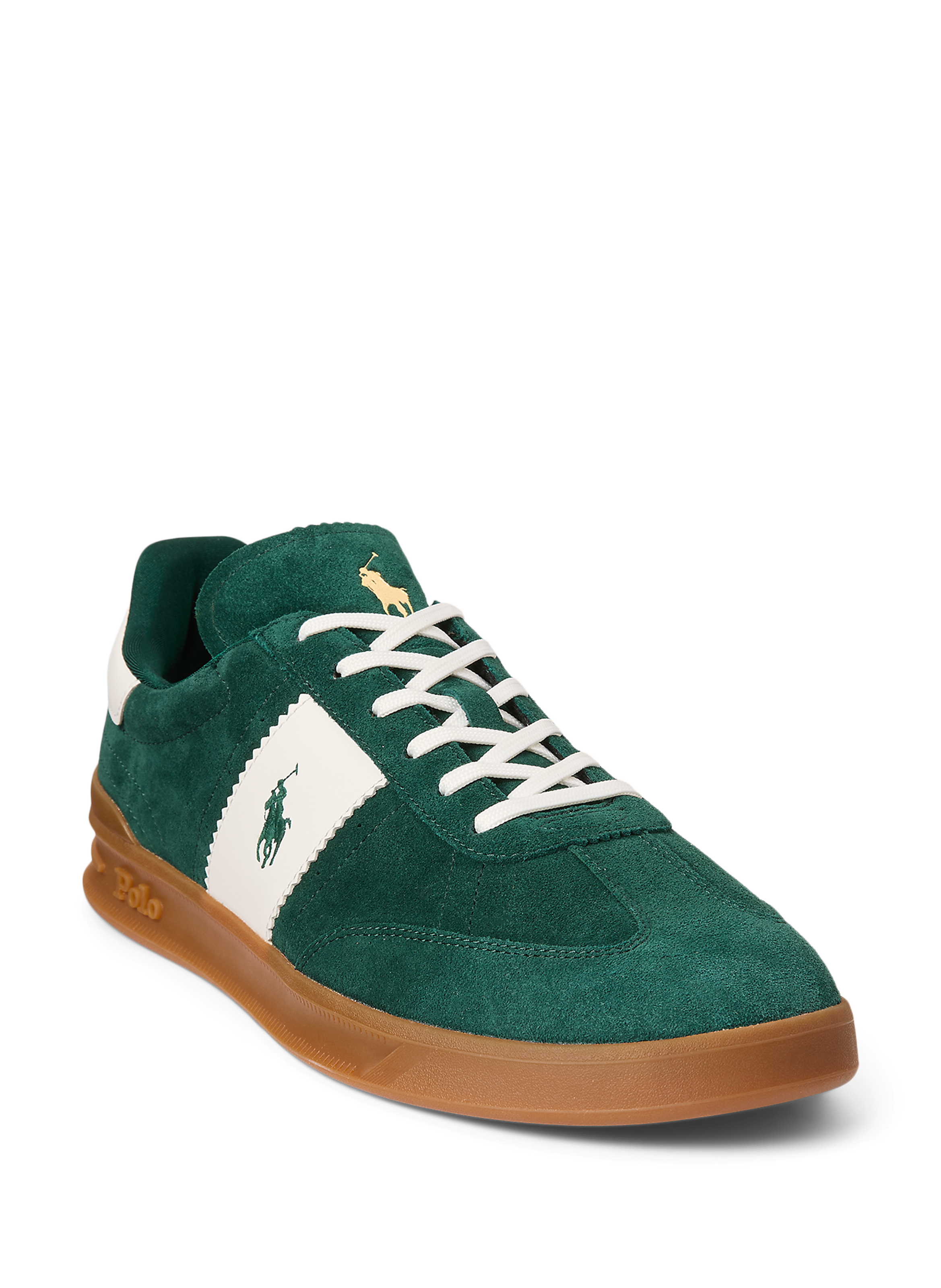 Heritage Aera Leather and Suede Sneakers POLO RALPH LAUREN Green