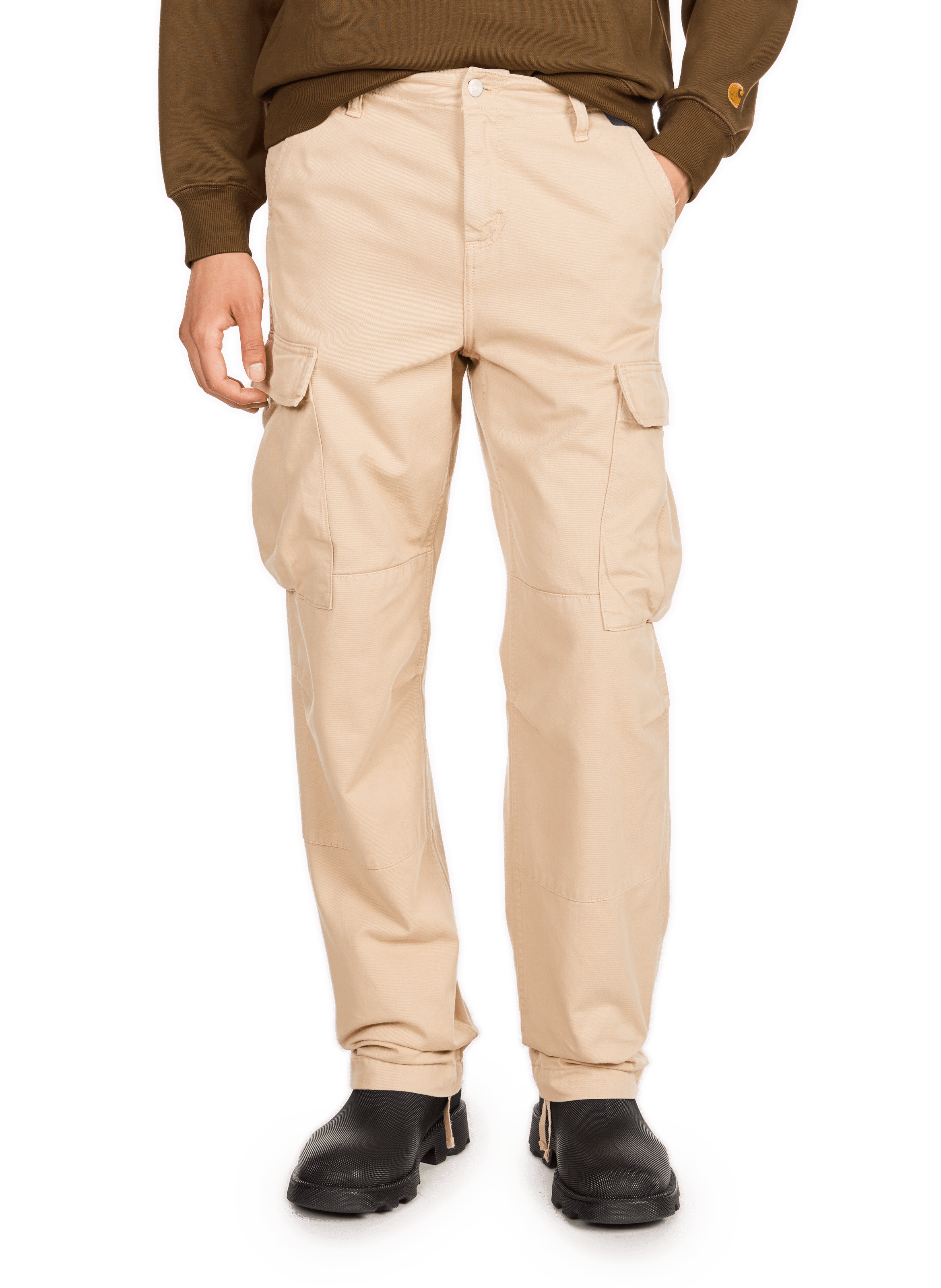 CARHARTT WIP Trousers with pockets Beige