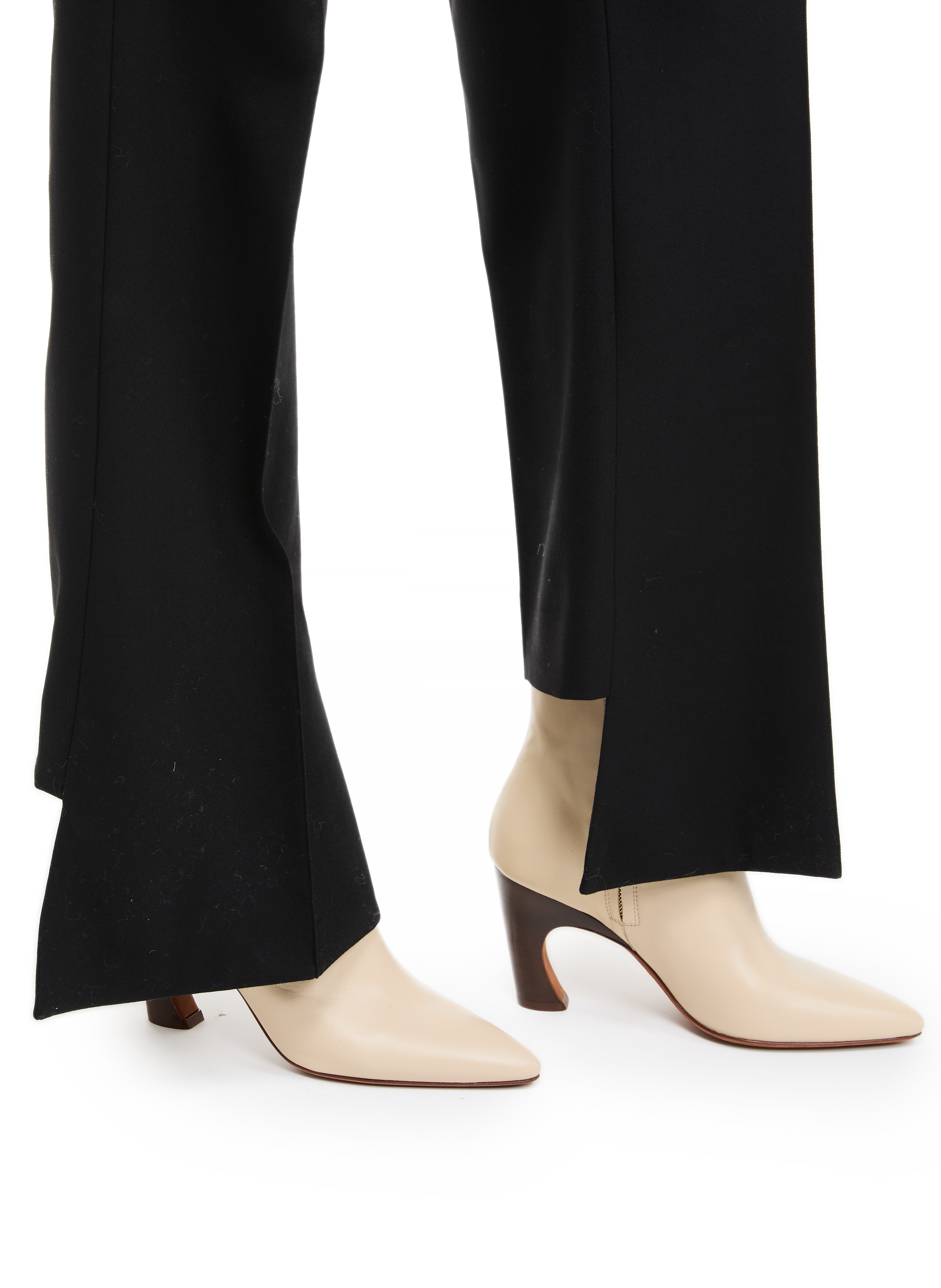 Pantalon asymétrique en laine  CHLOÉ Noir