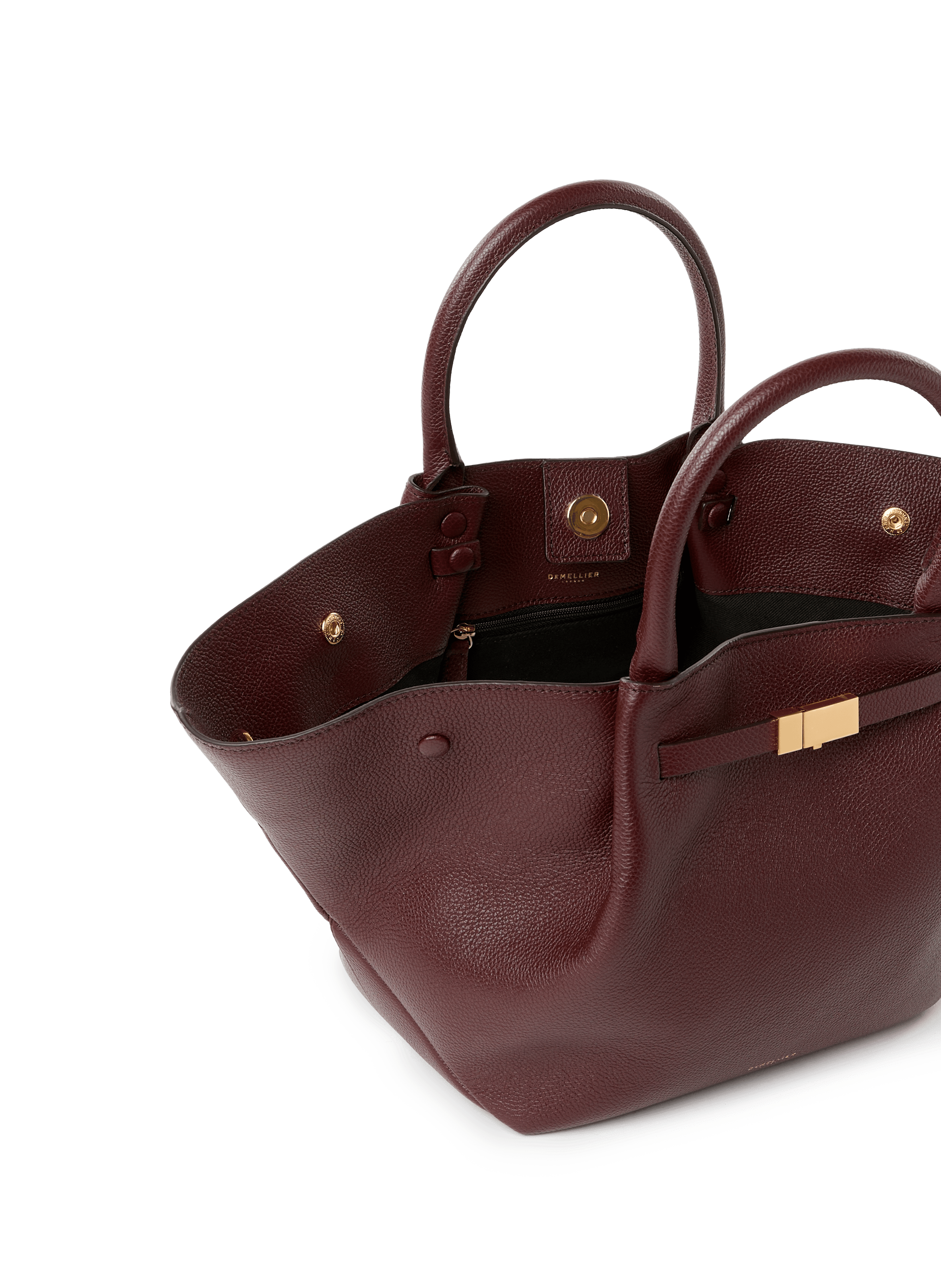 Gestreifter Ledertasche | Rot DEMELLIER LONDON Damen