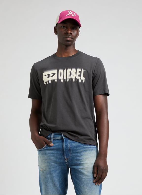 Logo T-shirt Black by DIESEL DIESEL Logo T-shirt Black