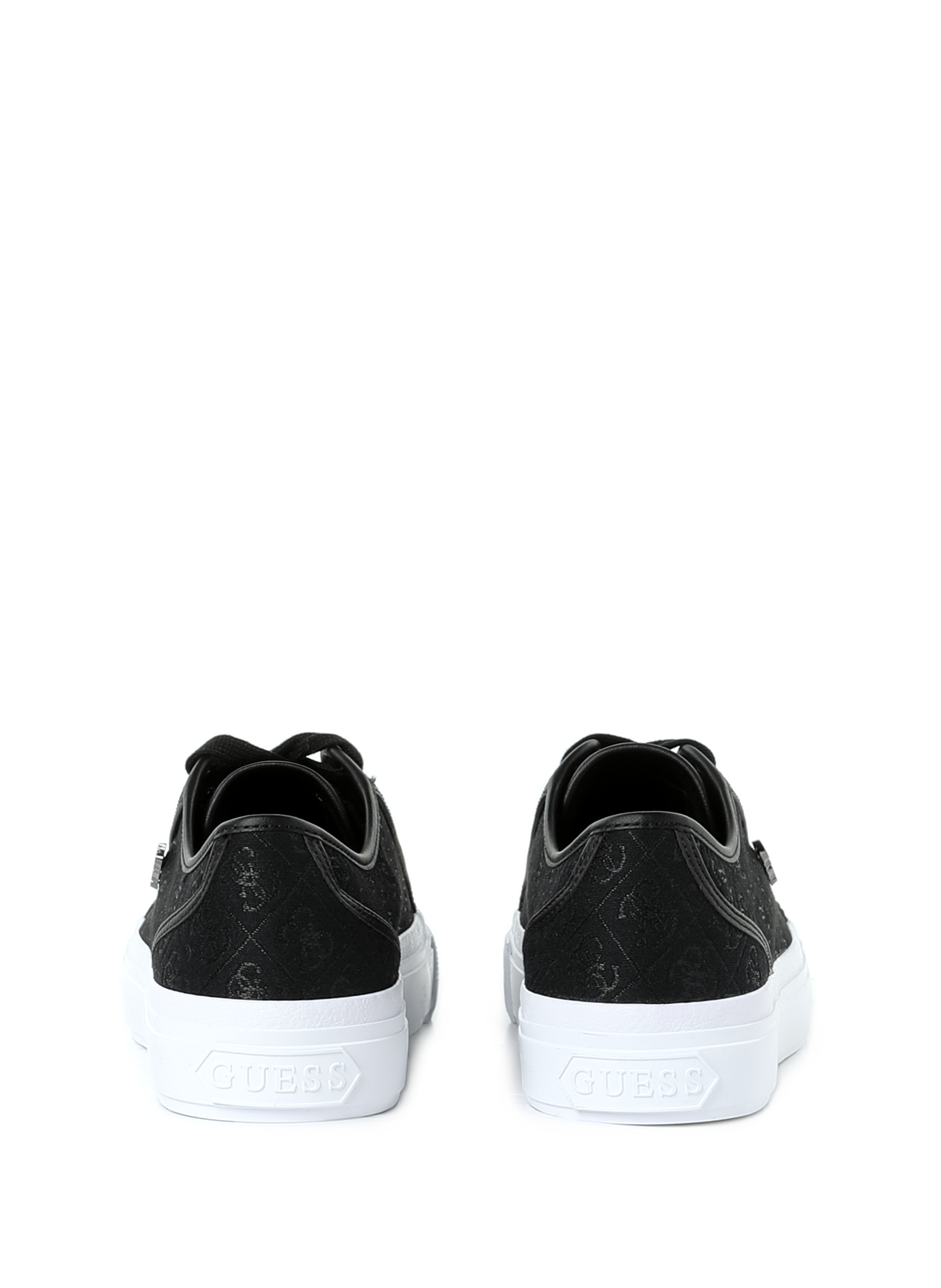 Baskets en toile à logo  GUESS Noir
