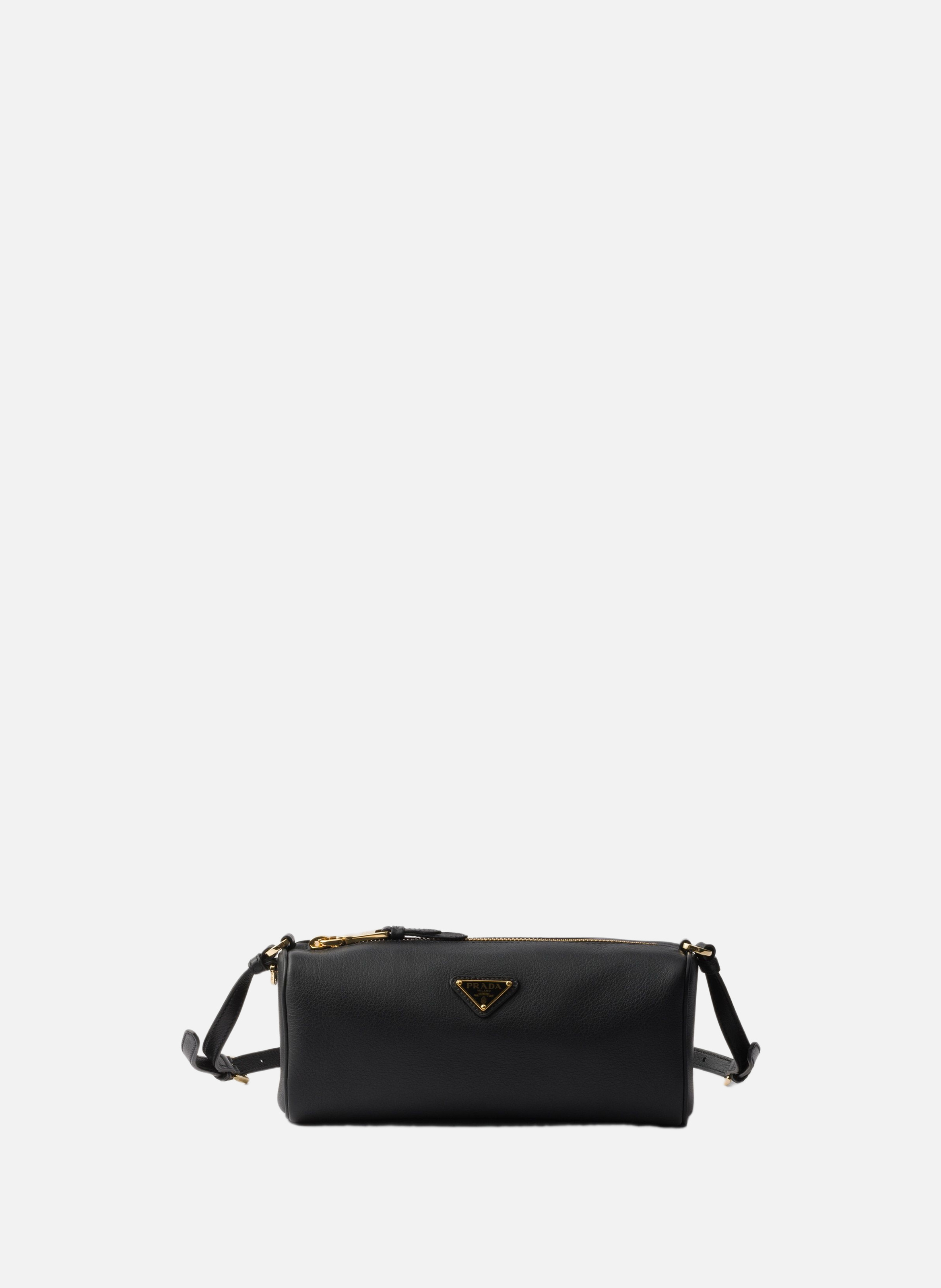PRADA Pochette en cuir Noir