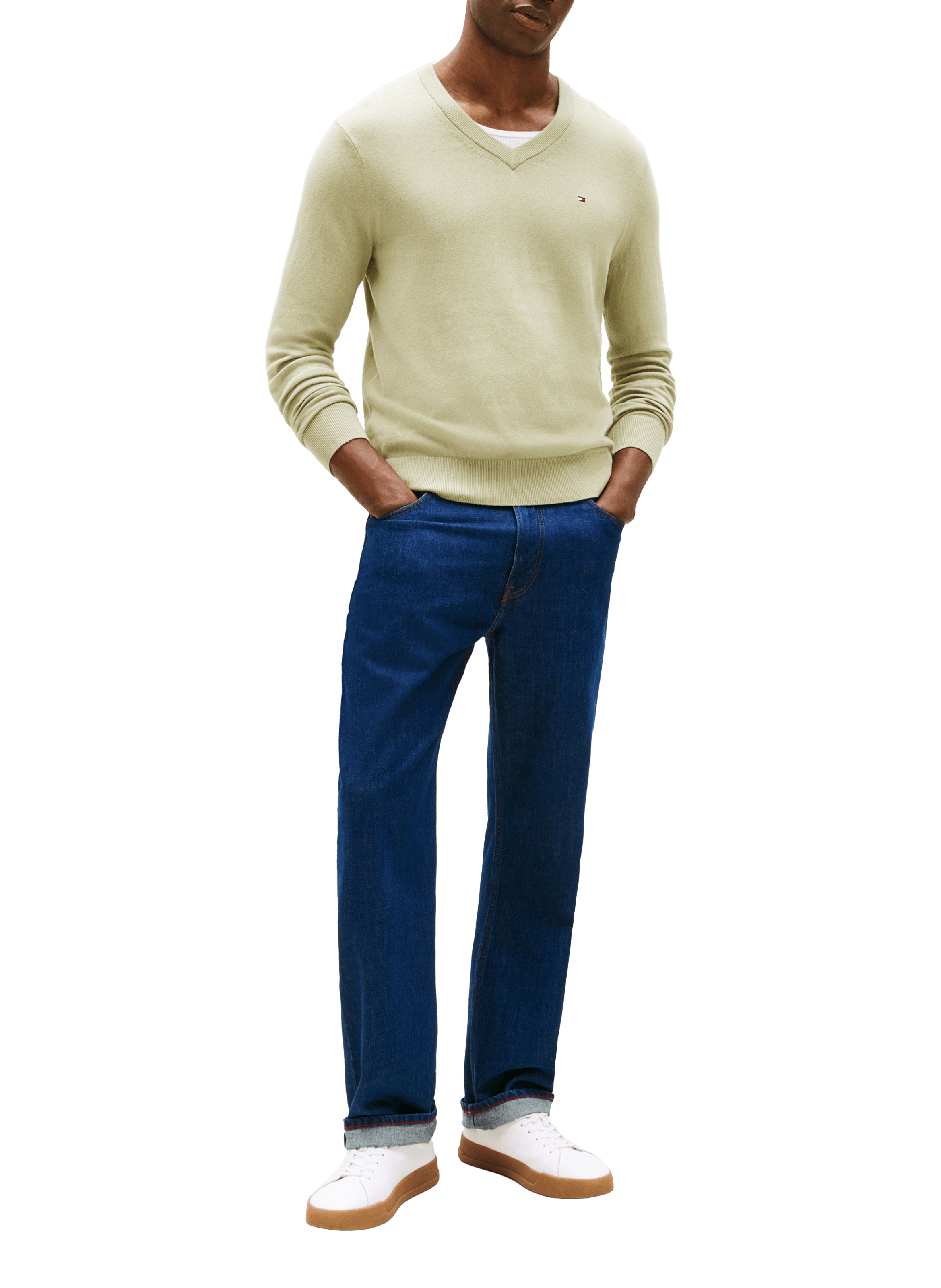 Cotton and cashmere jumper TOMMY HILFIGER Green