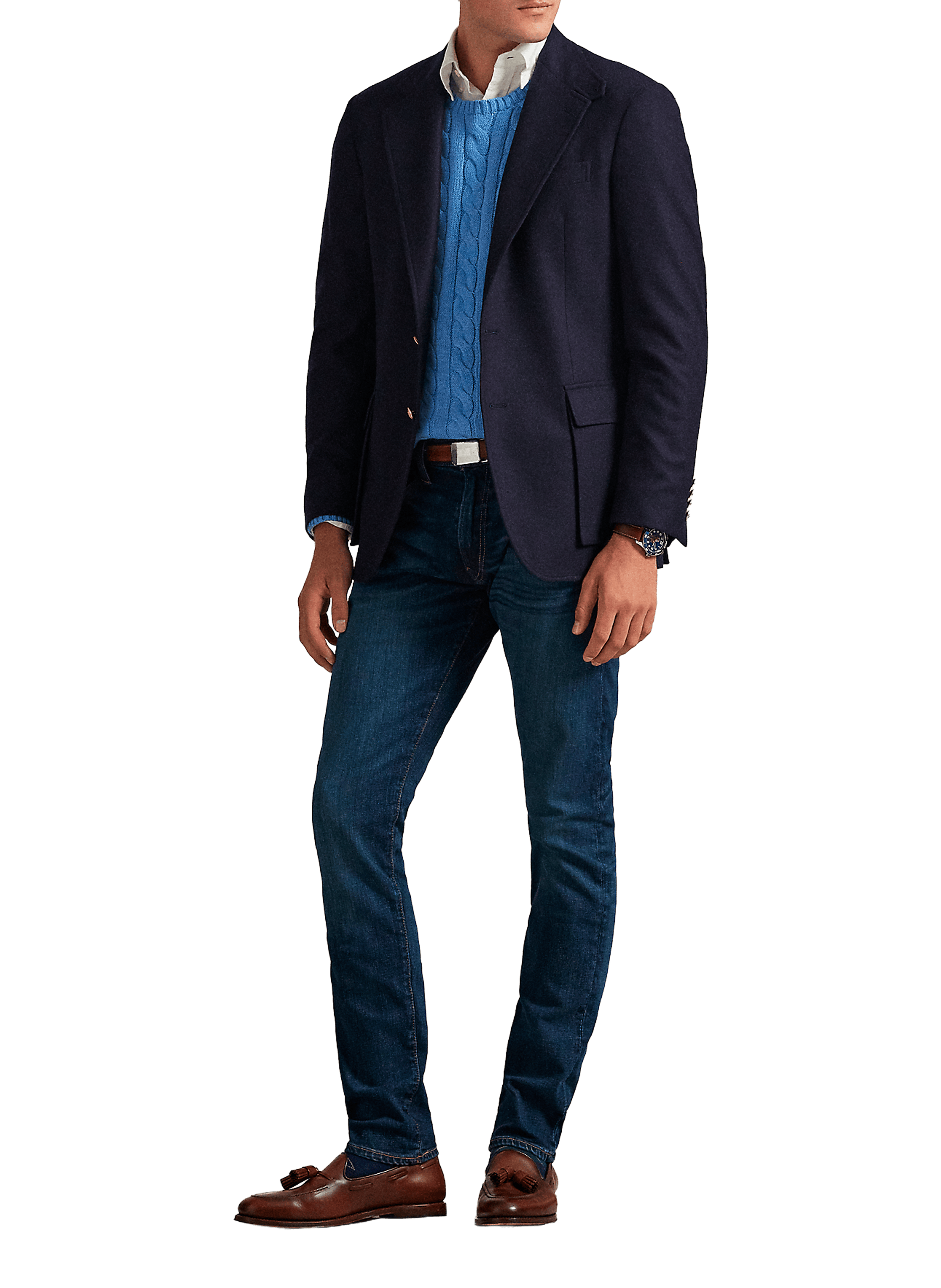 Cotton-blend slim-fit jeans POLO RALPH LAUREN Blue