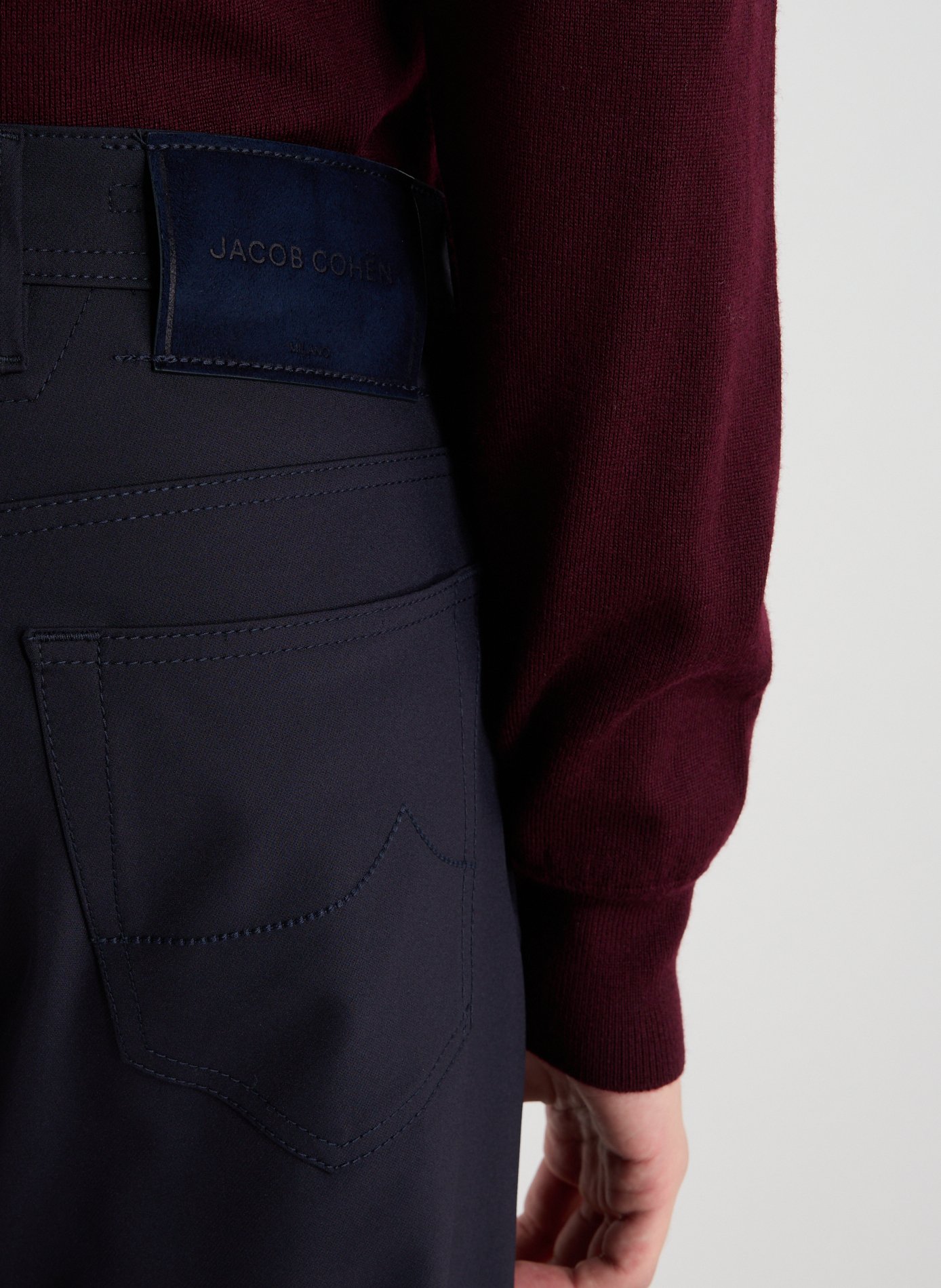 Satin Skinny Bard Pants JACOB COHEN Blue