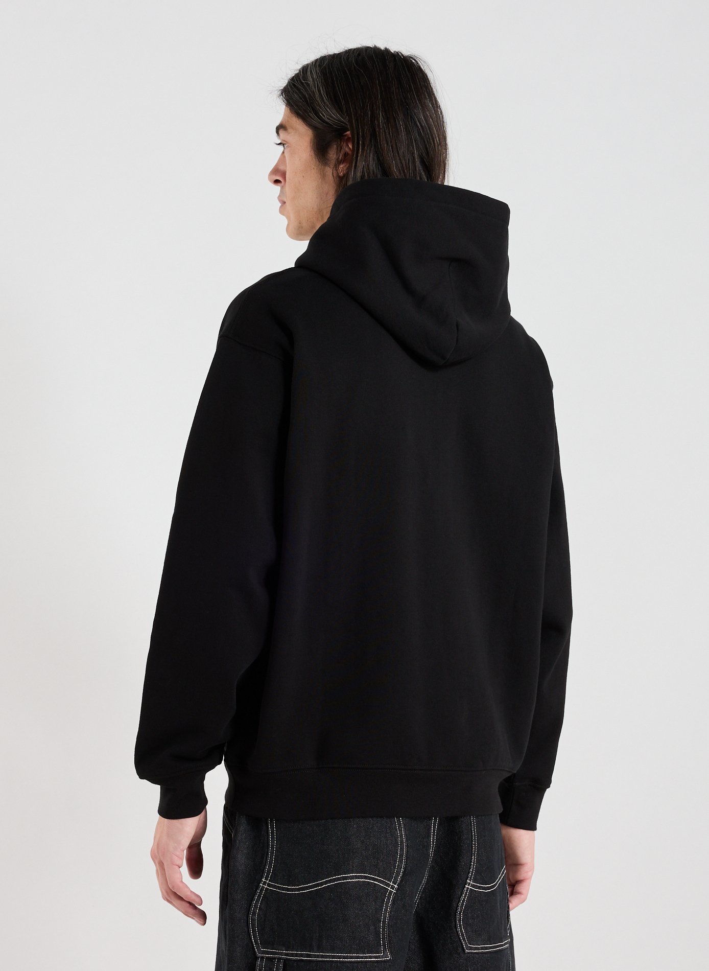 Hoodie à glissière en coton mélangé DIME Noir