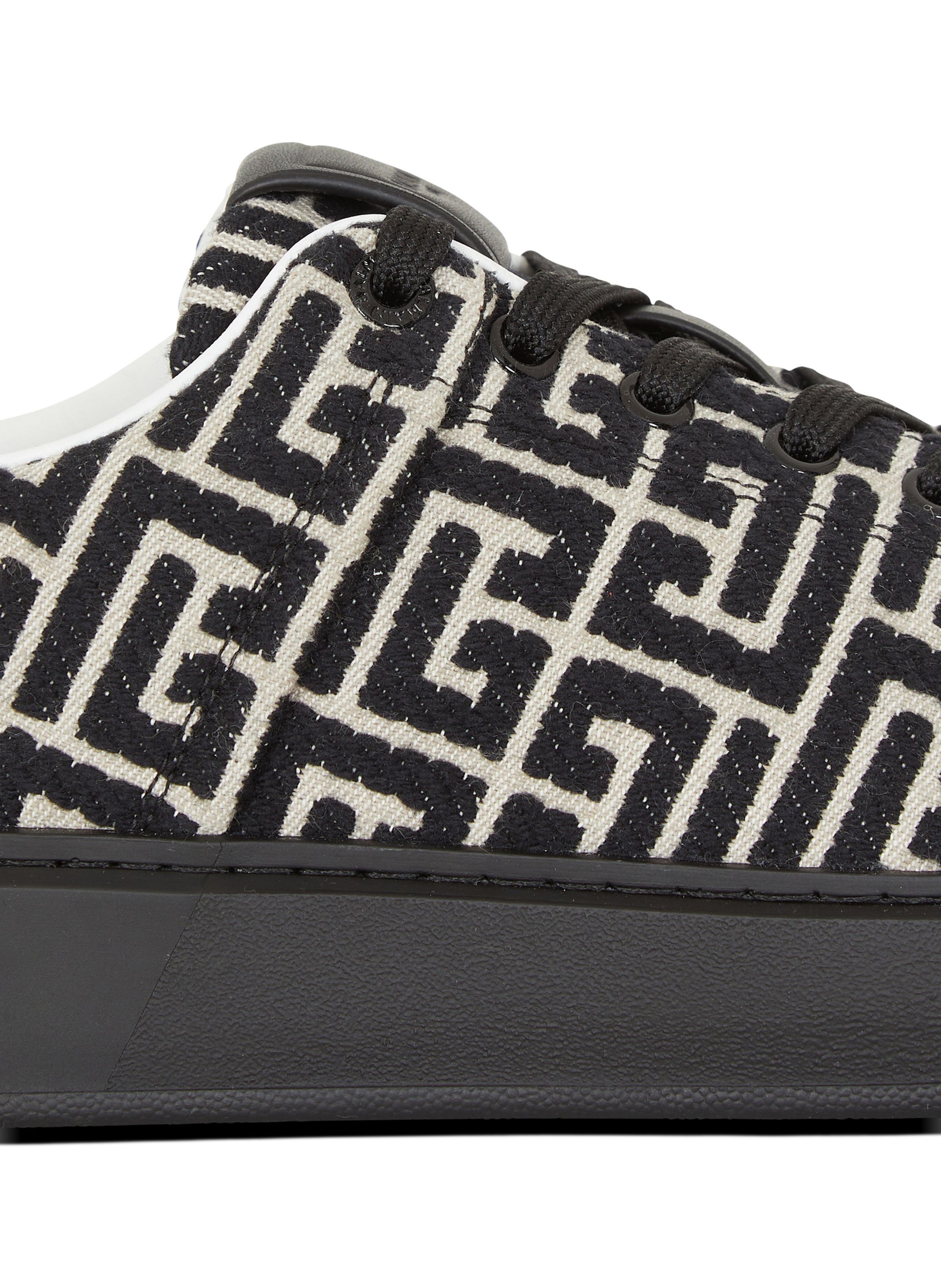 Baskets b-court en jacquard monogramme BALMAIN Noir