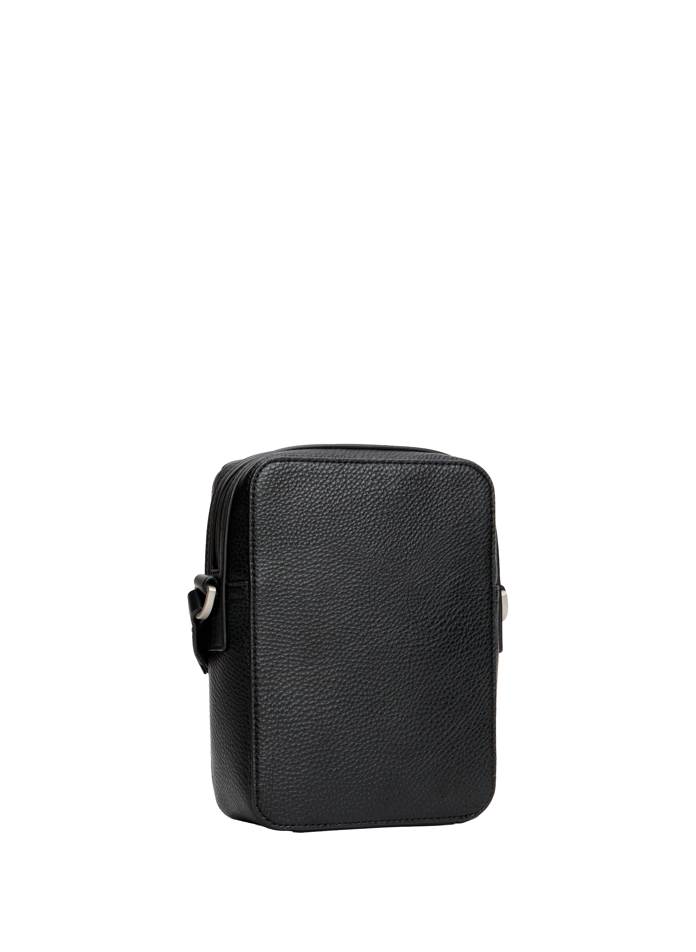 Grained faux leather reporter bag TOMMY HILFIGER Black