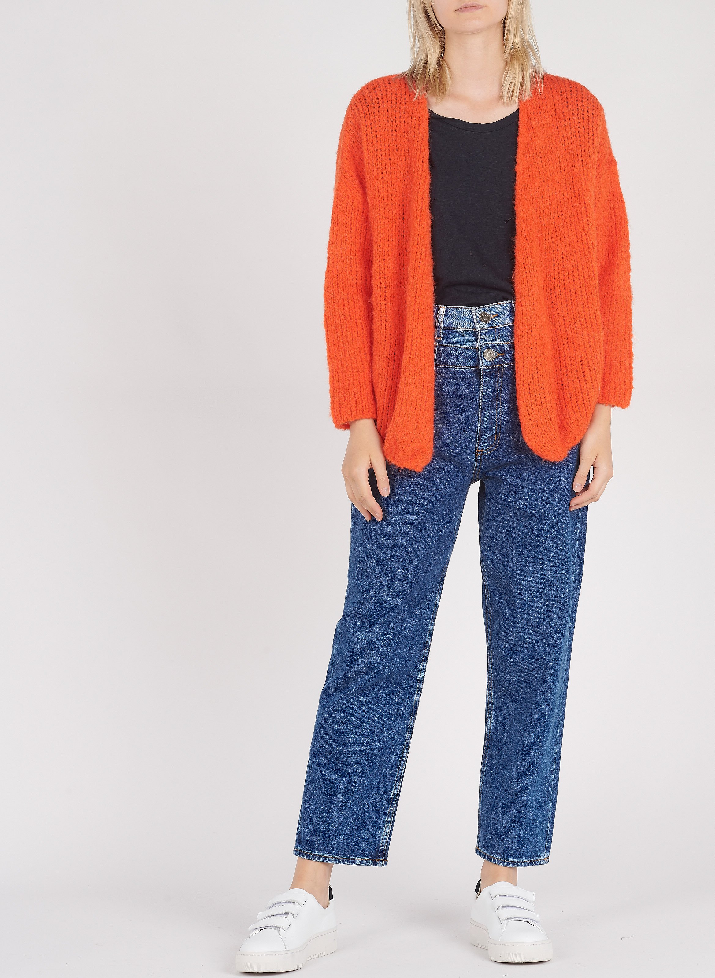 Tee-shirt col rond en coton mélangé jacksonville AMERICAN VINTAGE Bleu