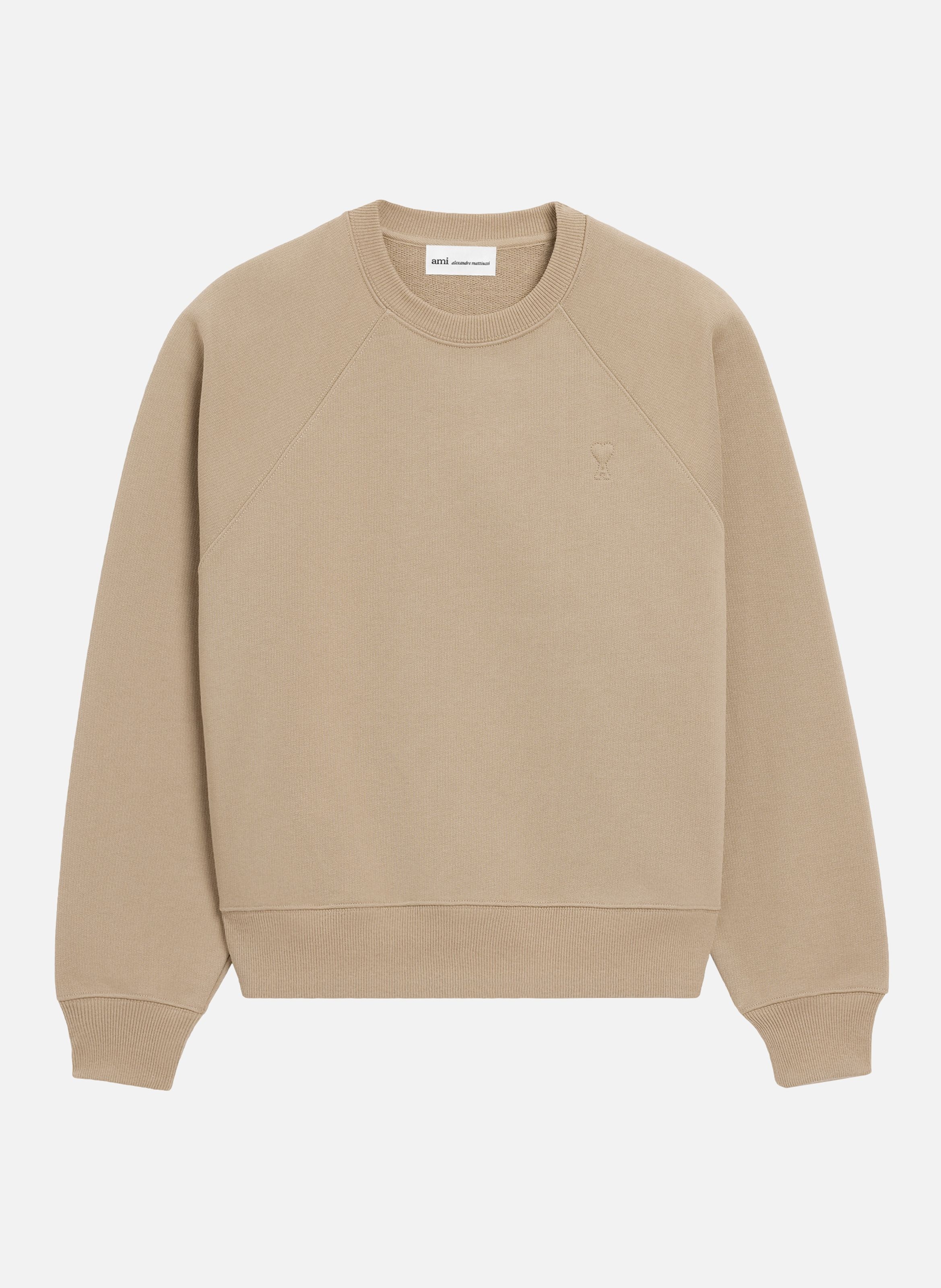 Sweatshirt Ami De Coeur En Coton unisexe  Beige taupe