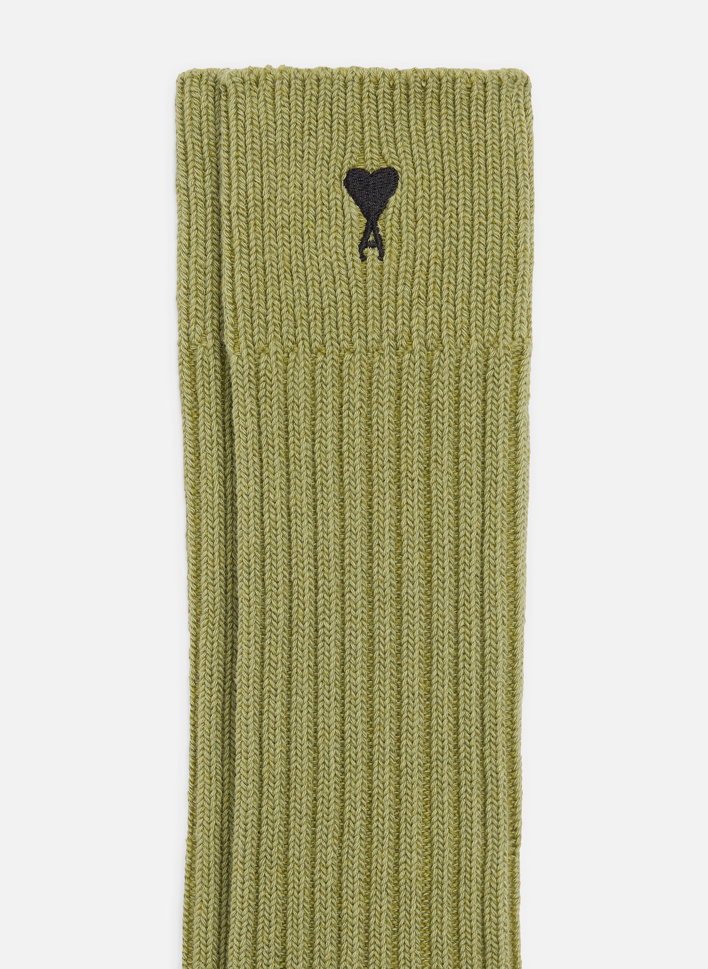 Chaussettes ami de coeur noir unisexes en coton Vert