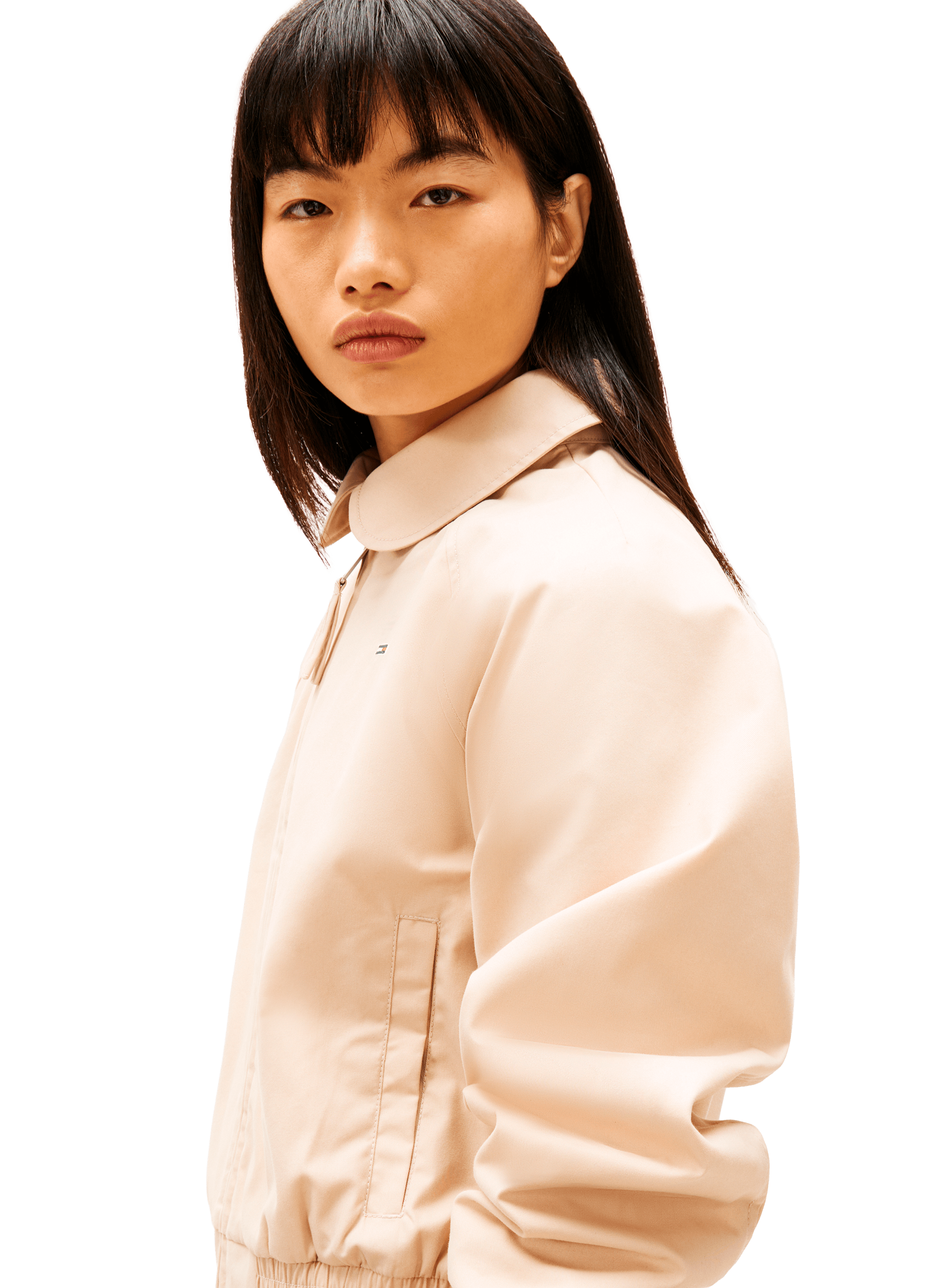 Veste courte col claudine TOMMY HILFIGER Beige