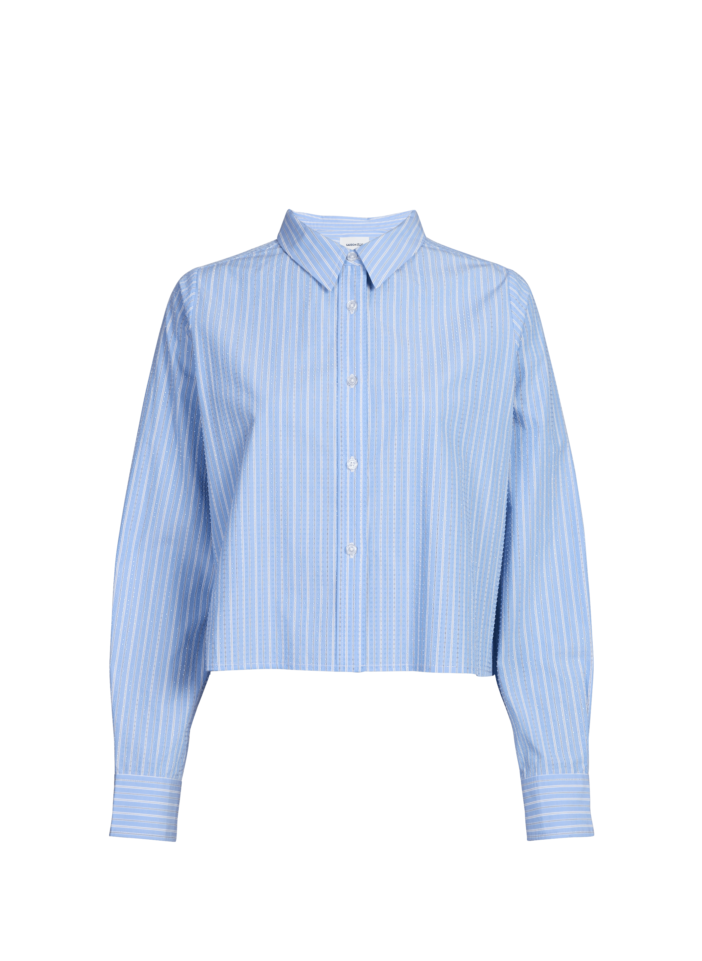 Striped shirt with rhinestones by Aurel SAISON 1865 Blue