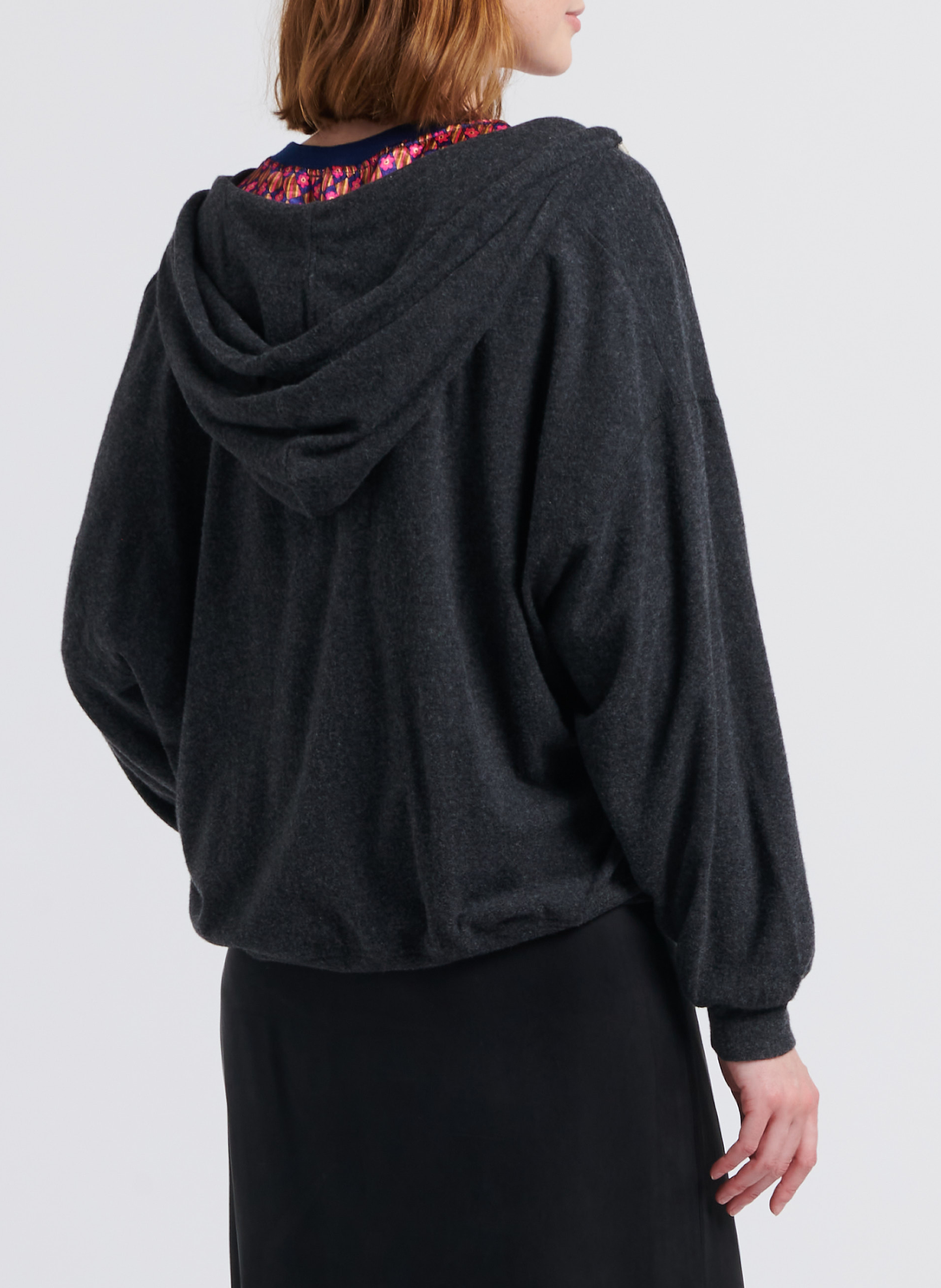 Sweat à capuche en coton mélangé ypawood AMERICAN VINTAGE Noir