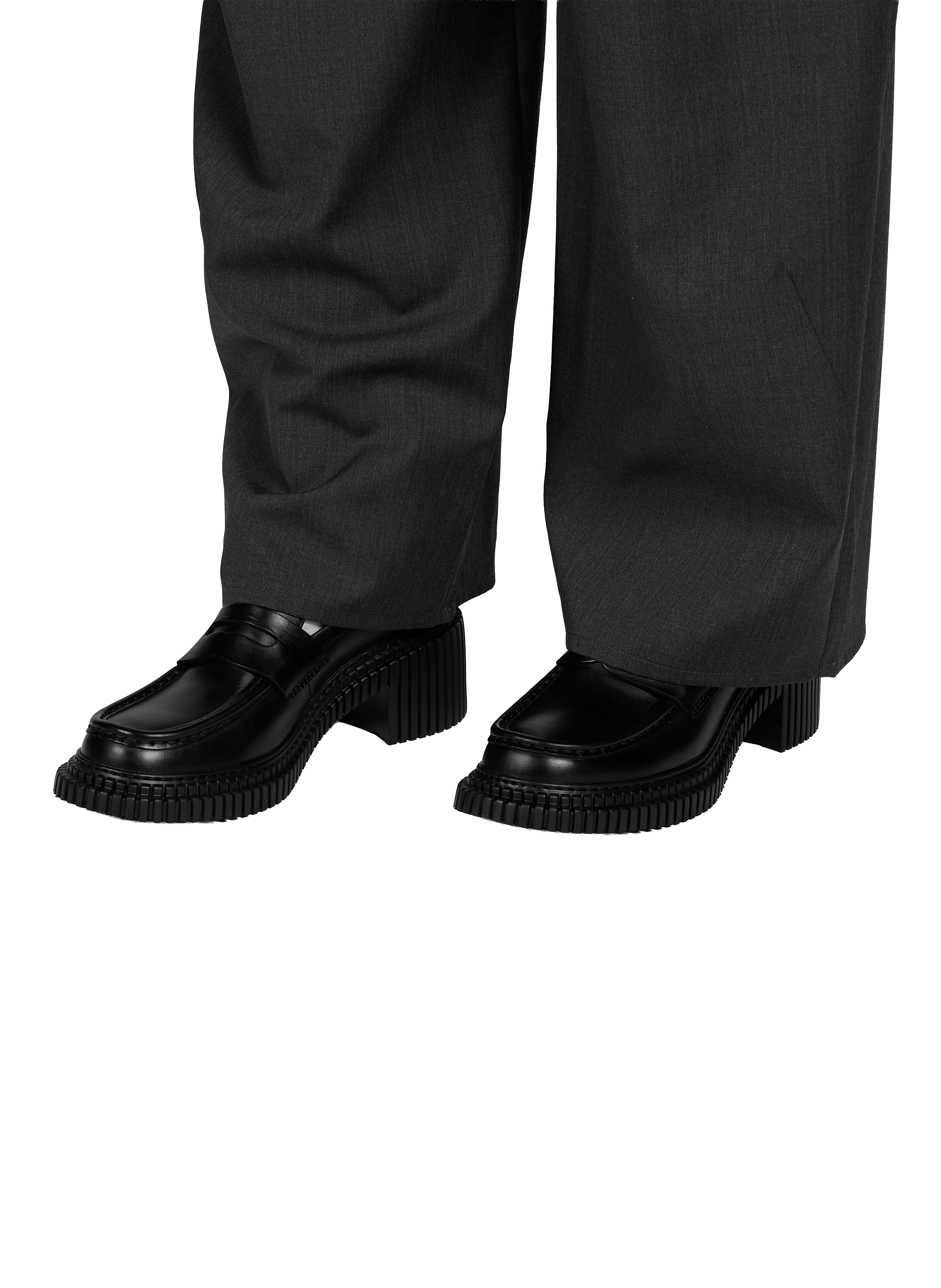 Mocassins crantés en cuir CAMPER Noir