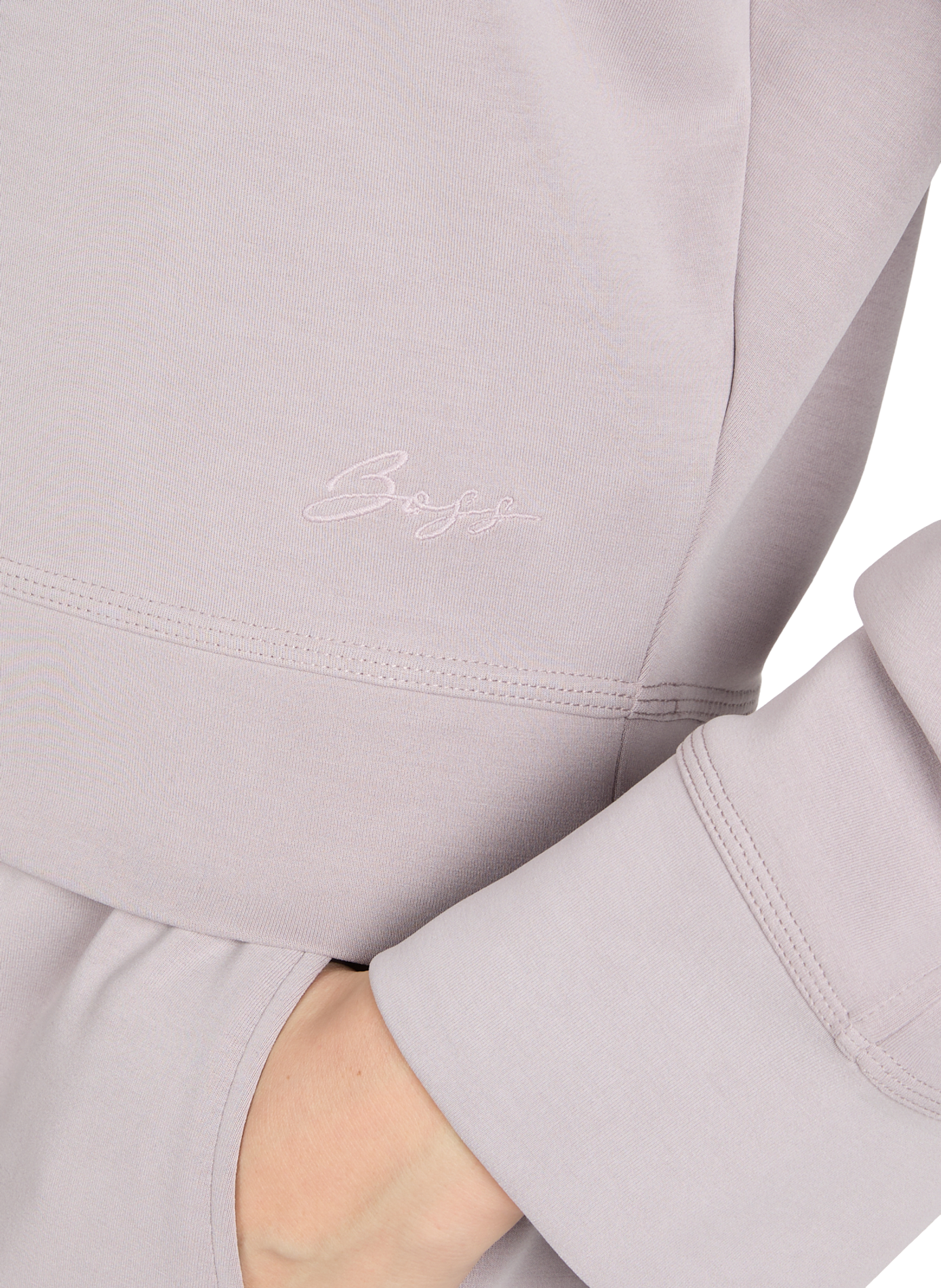 Pull Exandra à col rond BOSS Violet