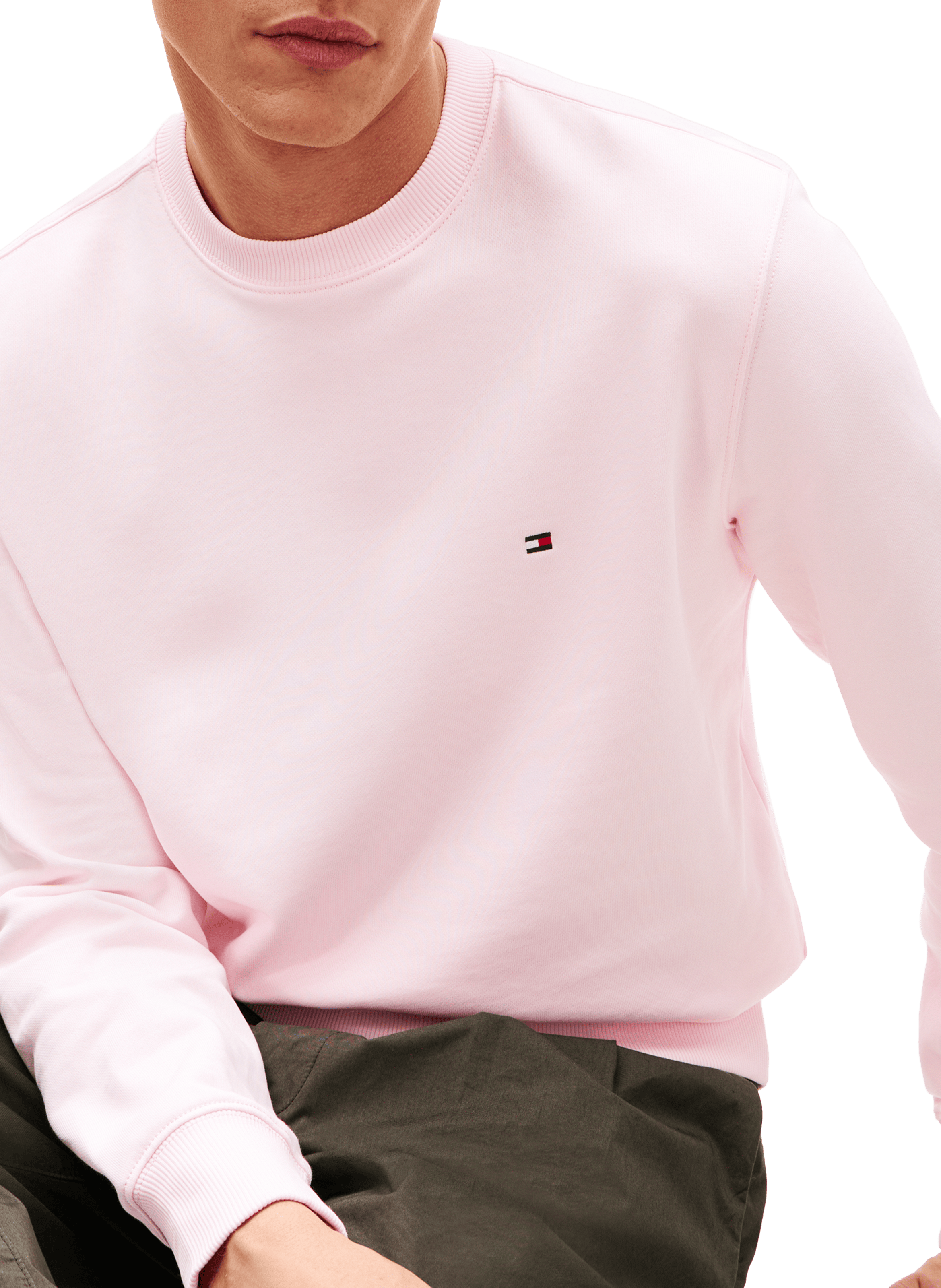 Sweatshirt en coton TOMMY HILFIGER Rose