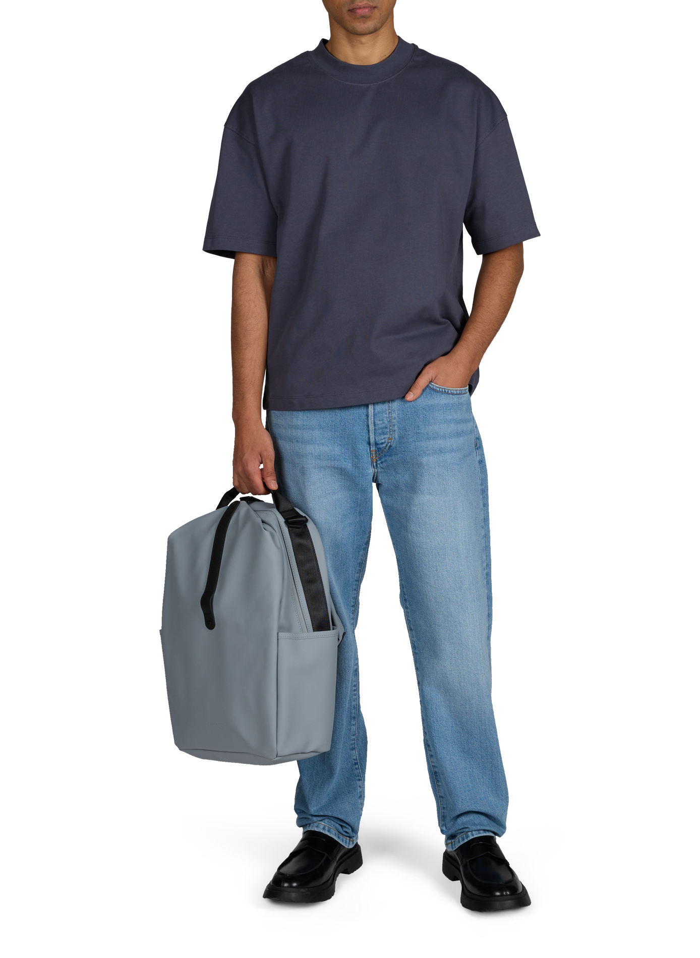 Straight-leg jeans in blended cotton JEANERICA DENIM Blue