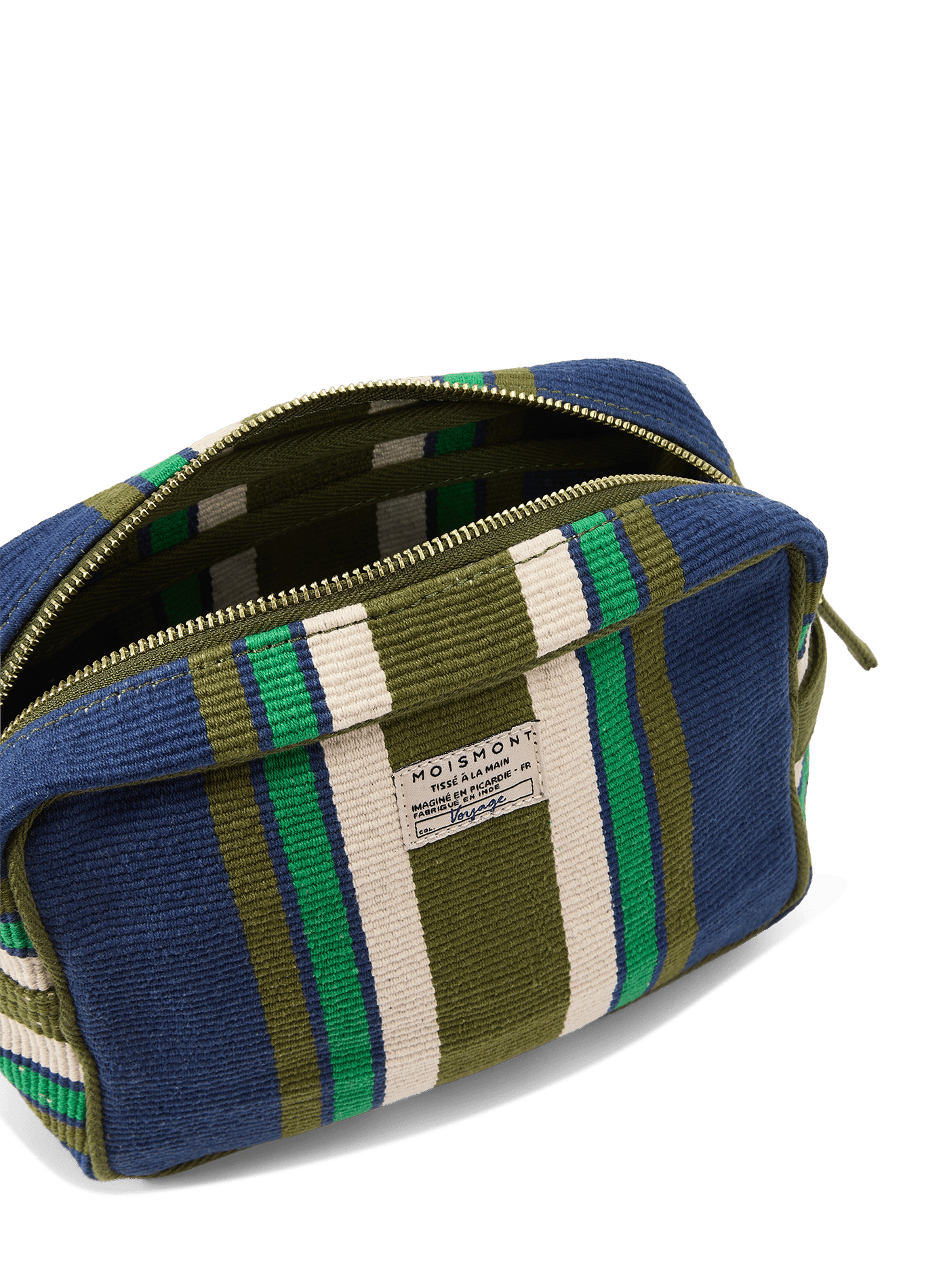 Trousse Bari Amazon en coton MOISMONT Bleu