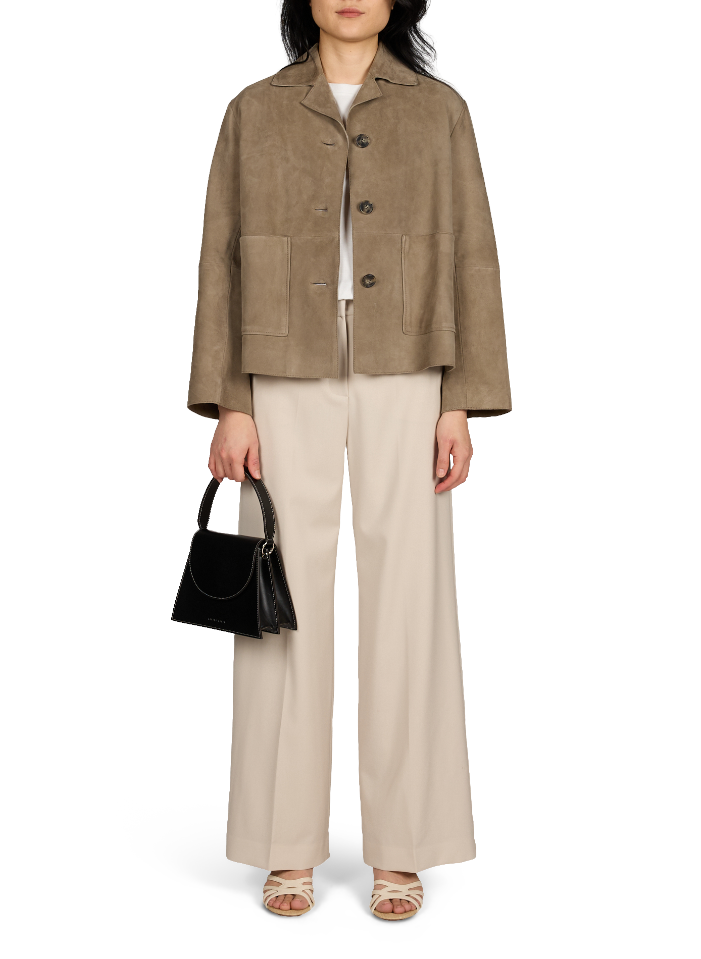 Straight new wool trousers MAX MARA WEEK END Beige
