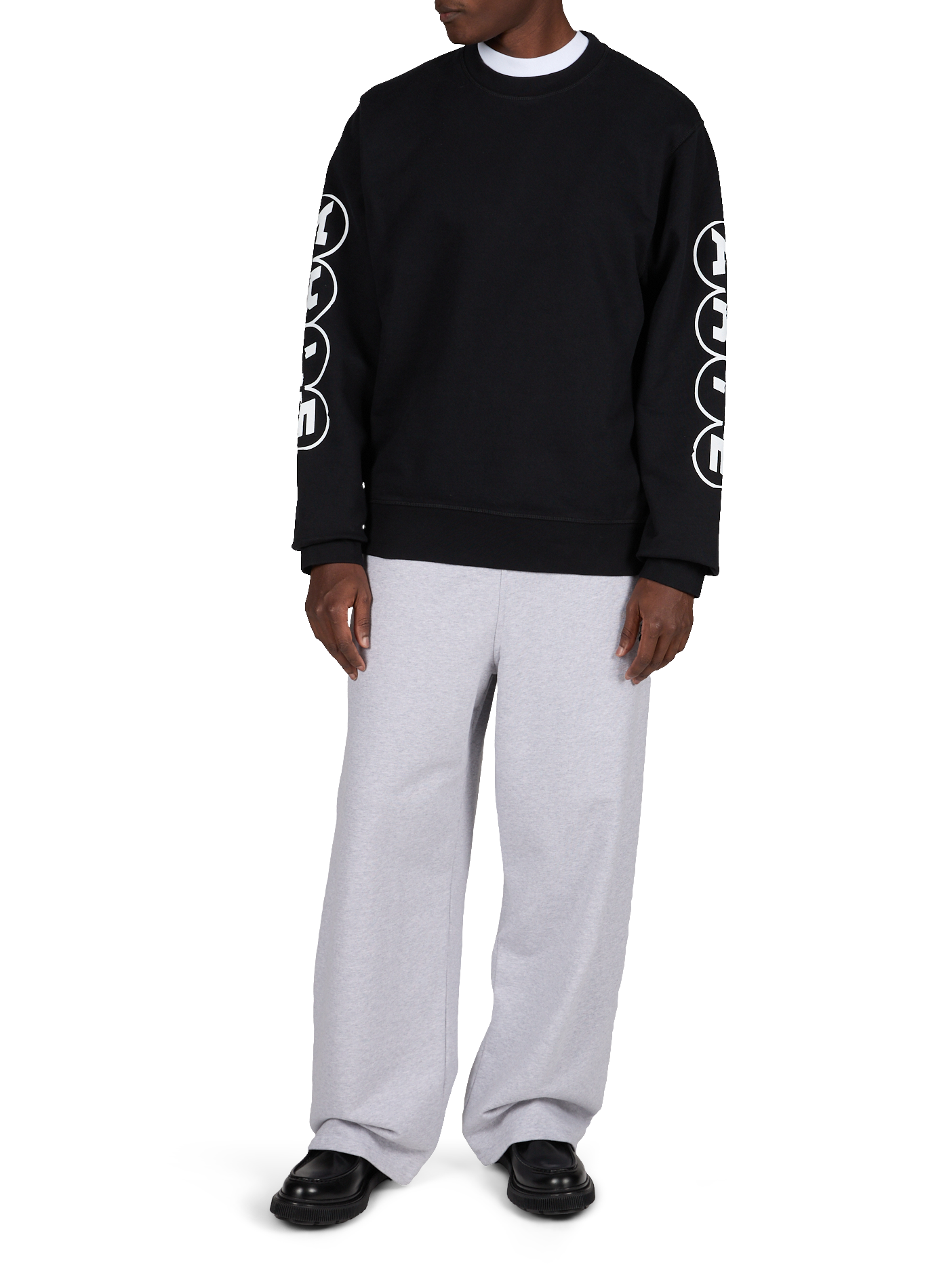 Sweat logo sur manches en coton ARTE ANTWERP Noir