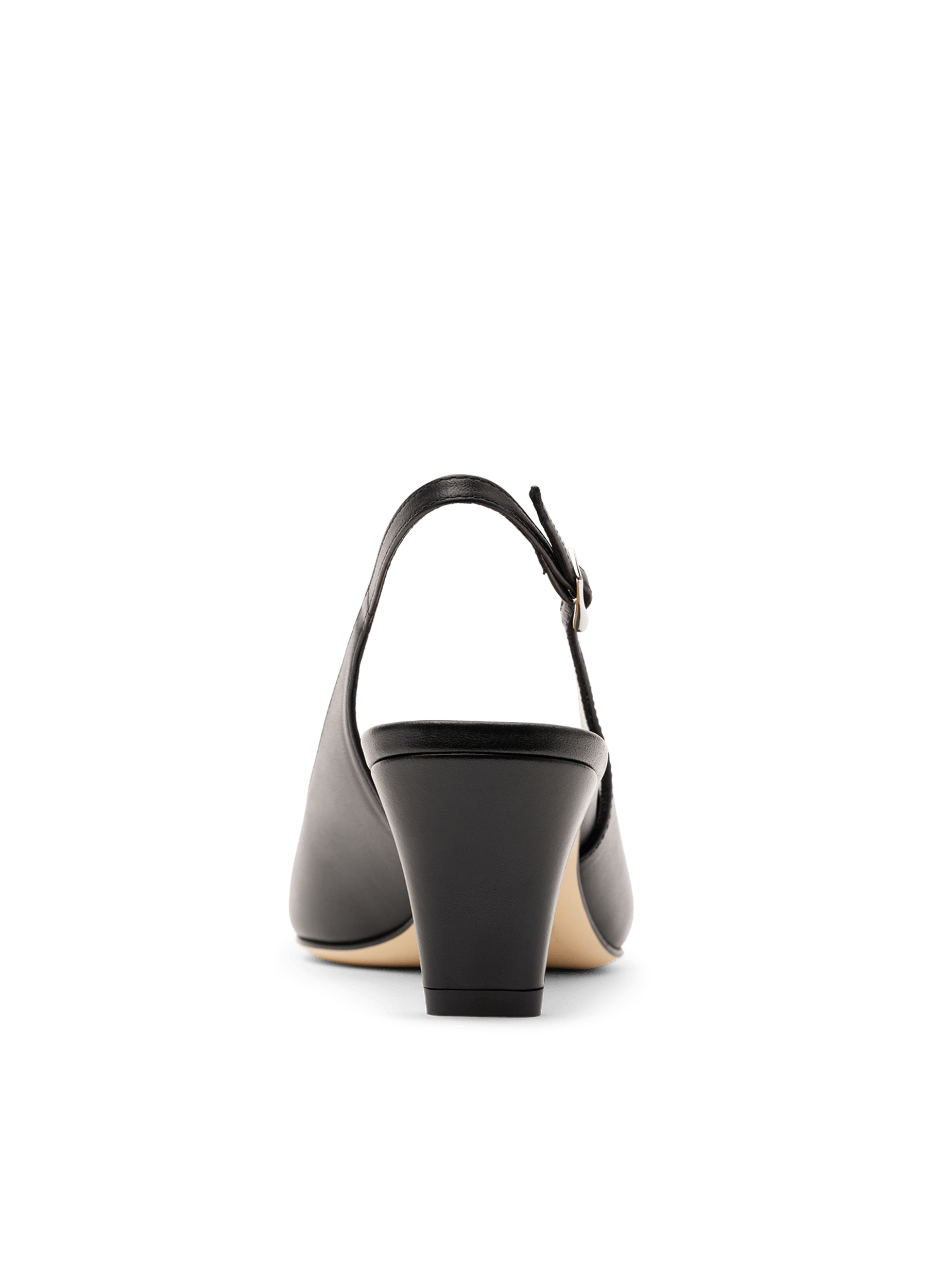 Sling back roki en veau lisse PARALLELE Noir