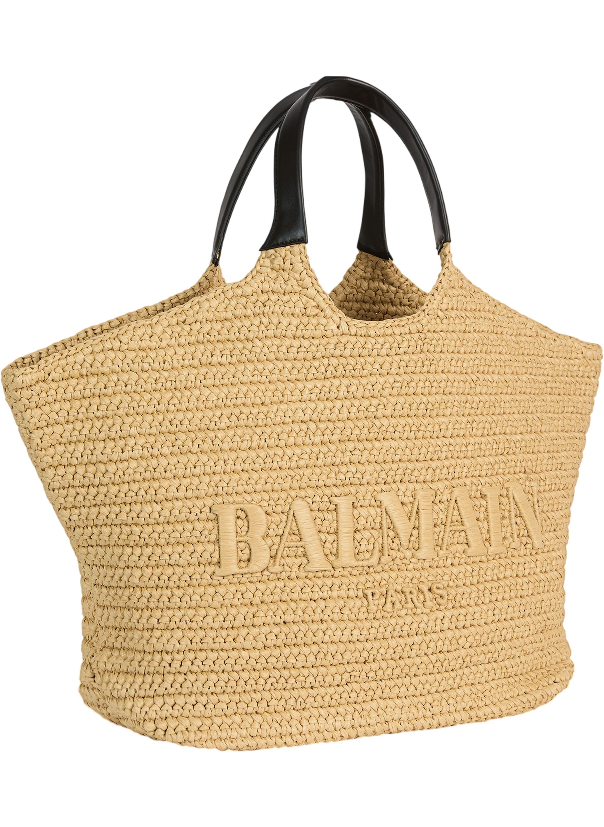 Sac cabas balmain en crochet BALMAIN Beige